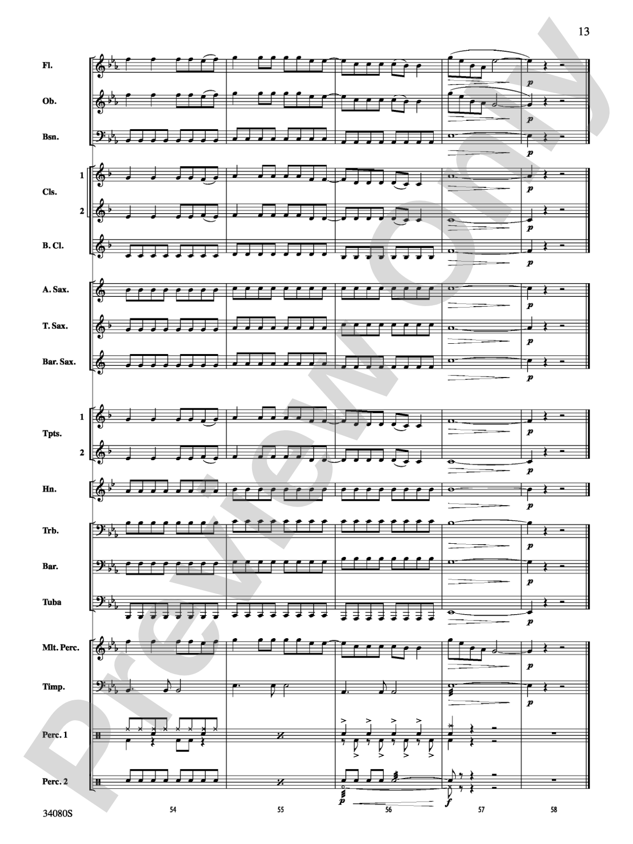 Kissin' U: Concert Band Conductor Score & Parts