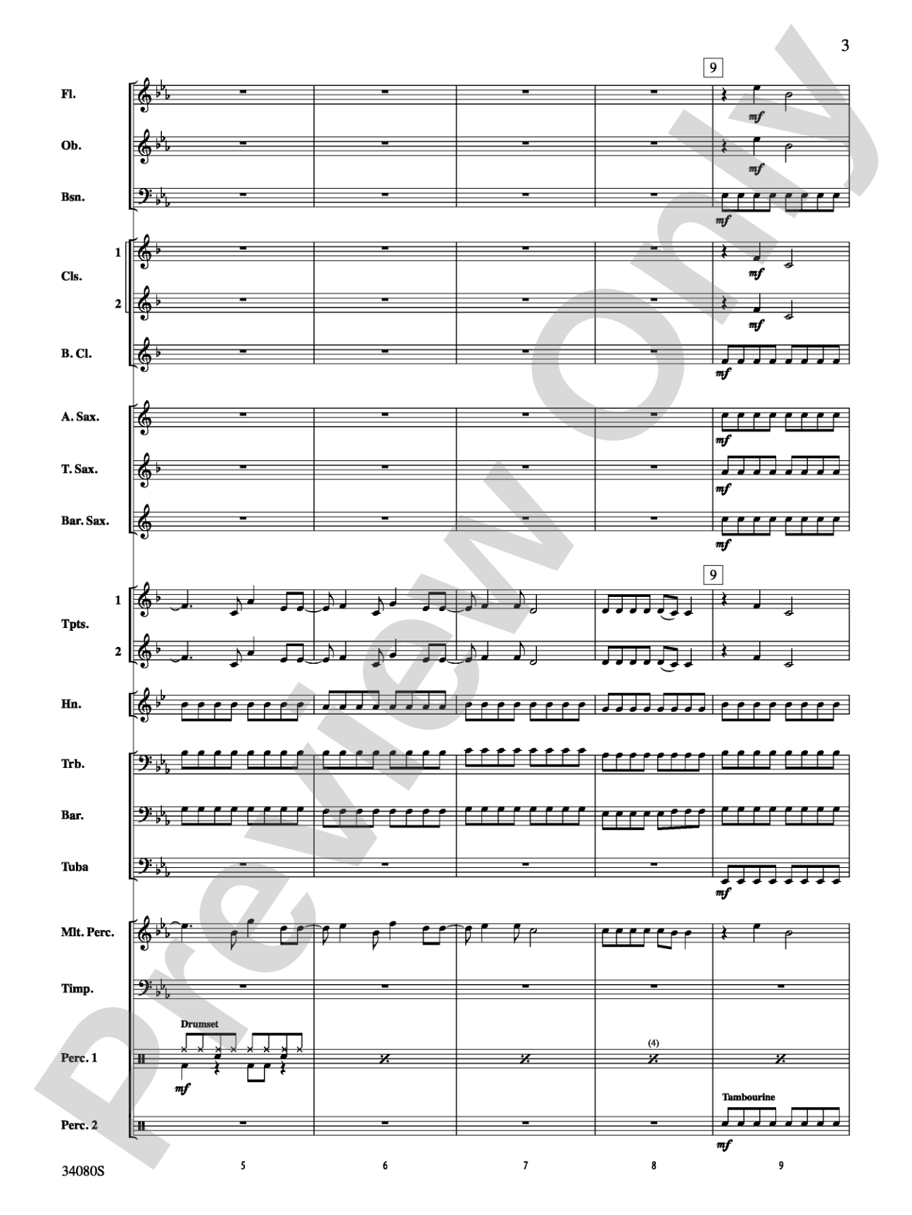 Kissin' U: Concert Band Conductor Score & Parts