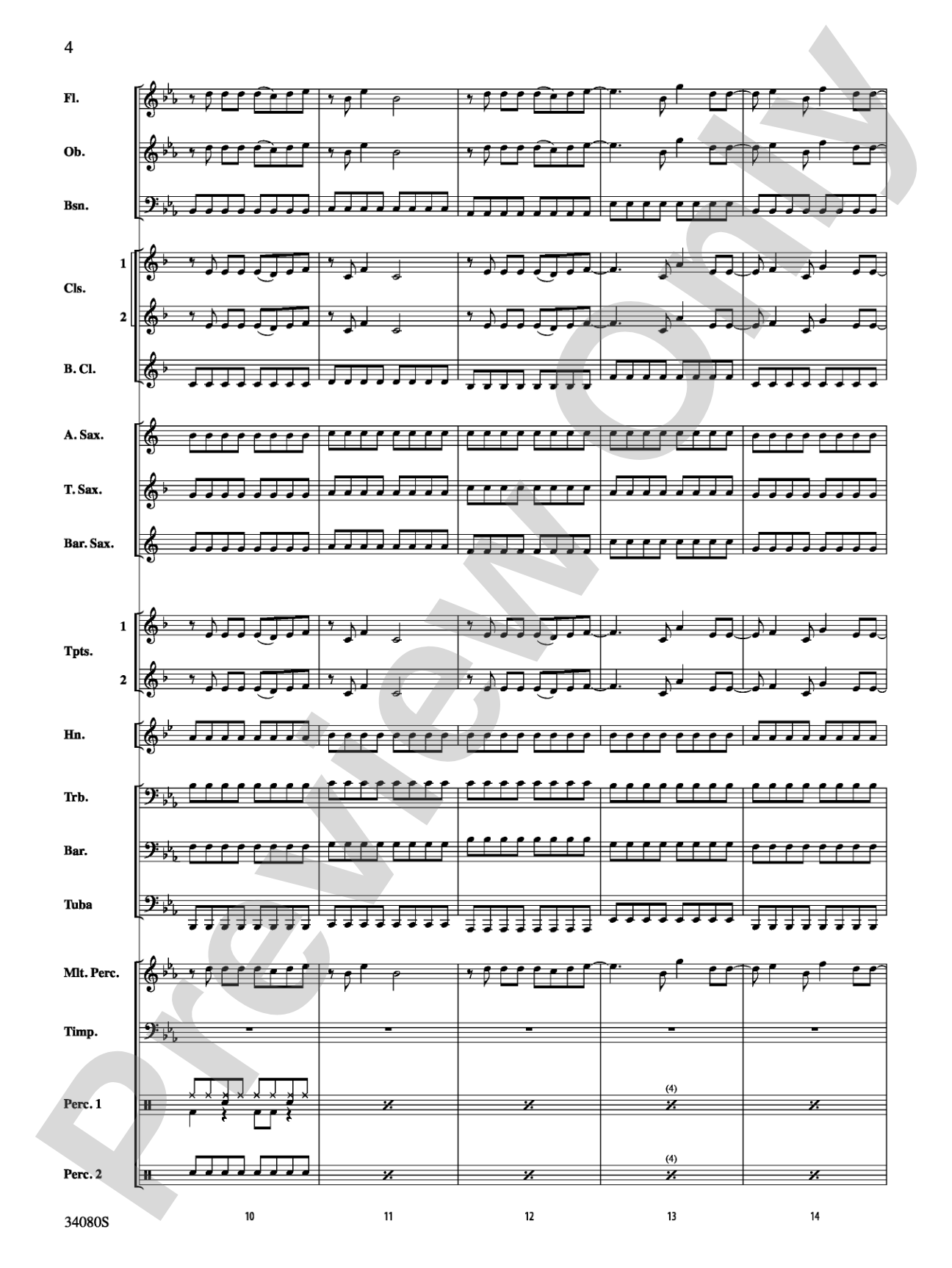 Kissin' U: Concert Band Conductor Score & Parts