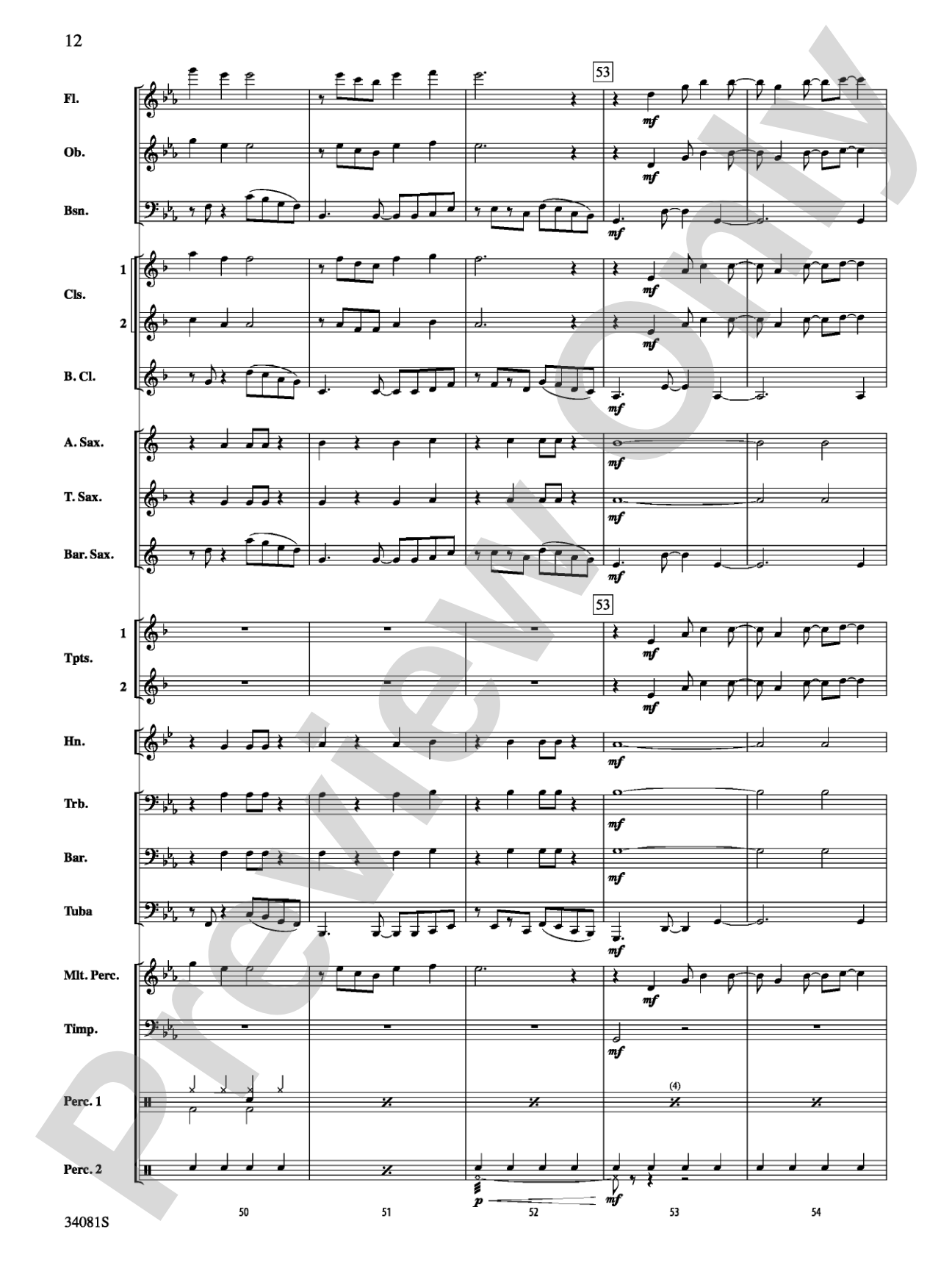 Misery: Concert Band Conductor Score & Parts
