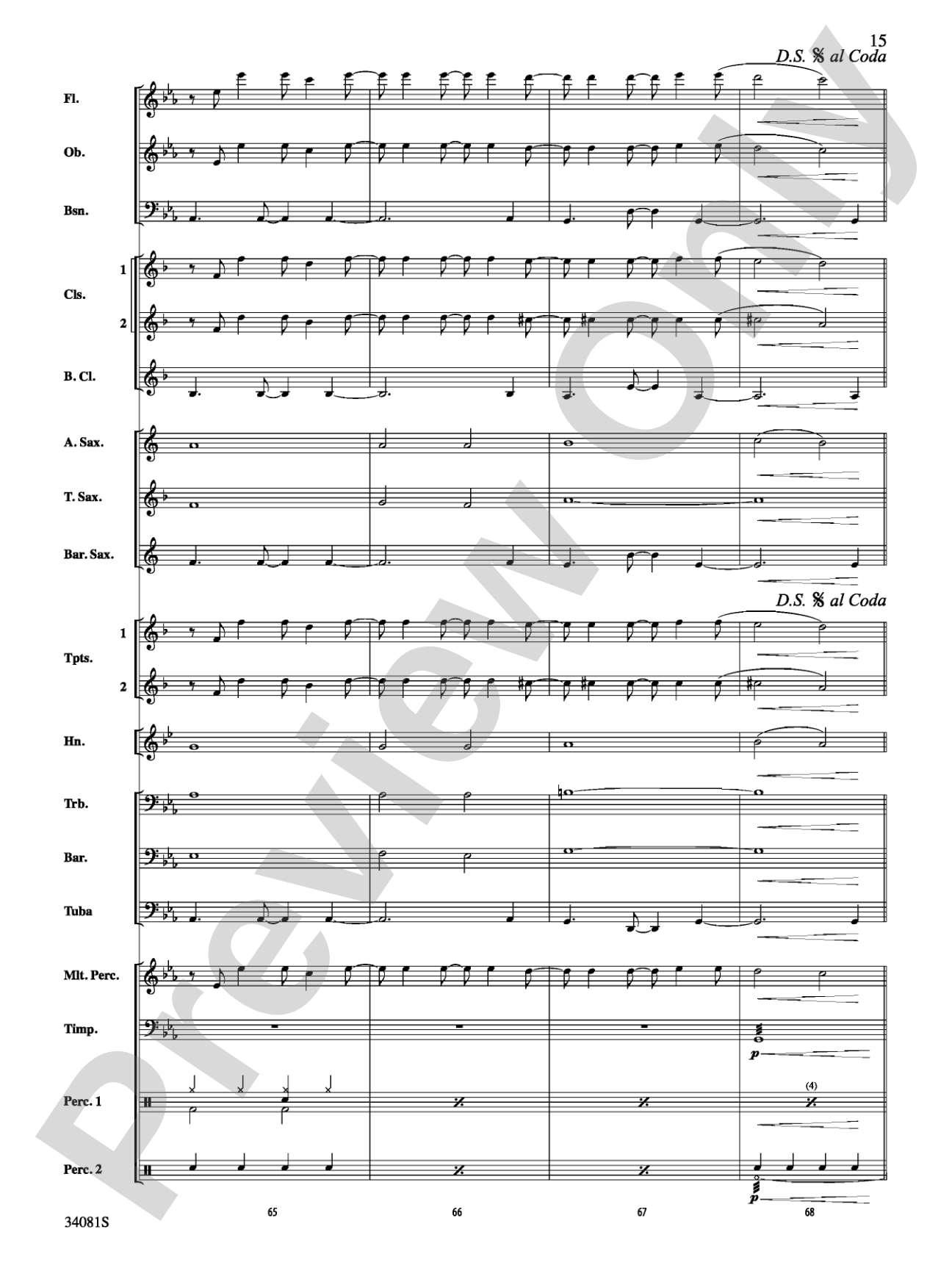 Misery: Concert Band Conductor Score & Parts