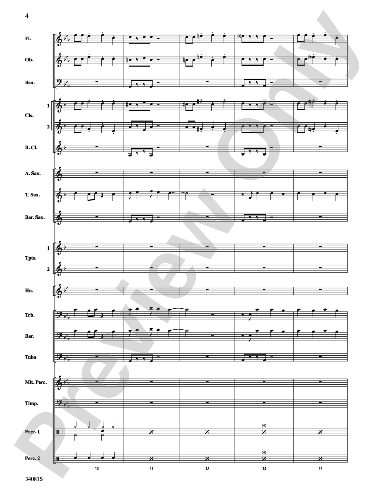 Misery: Concert Band Conductor Score & Parts