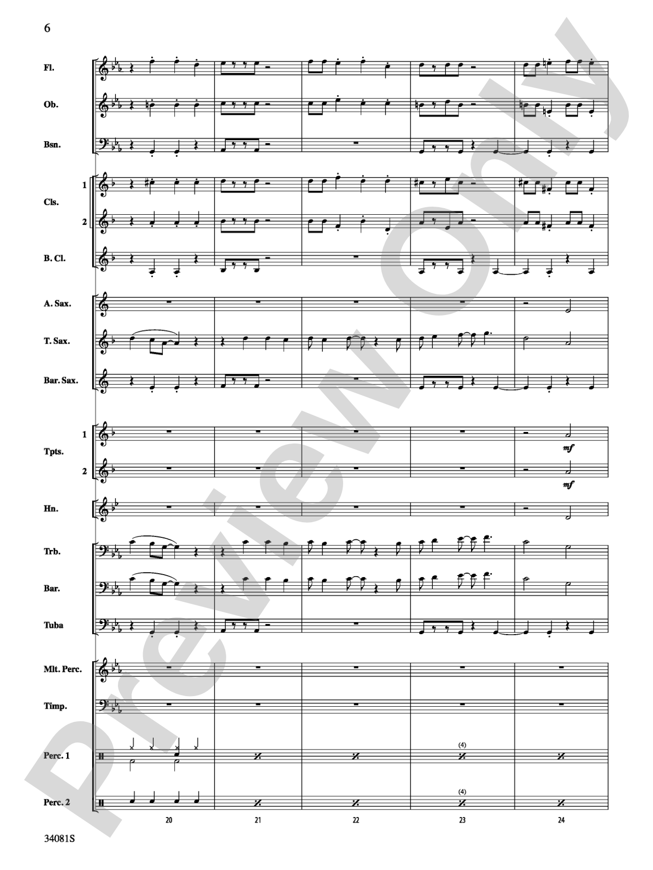 Misery: Concert Band Conductor Score & Parts