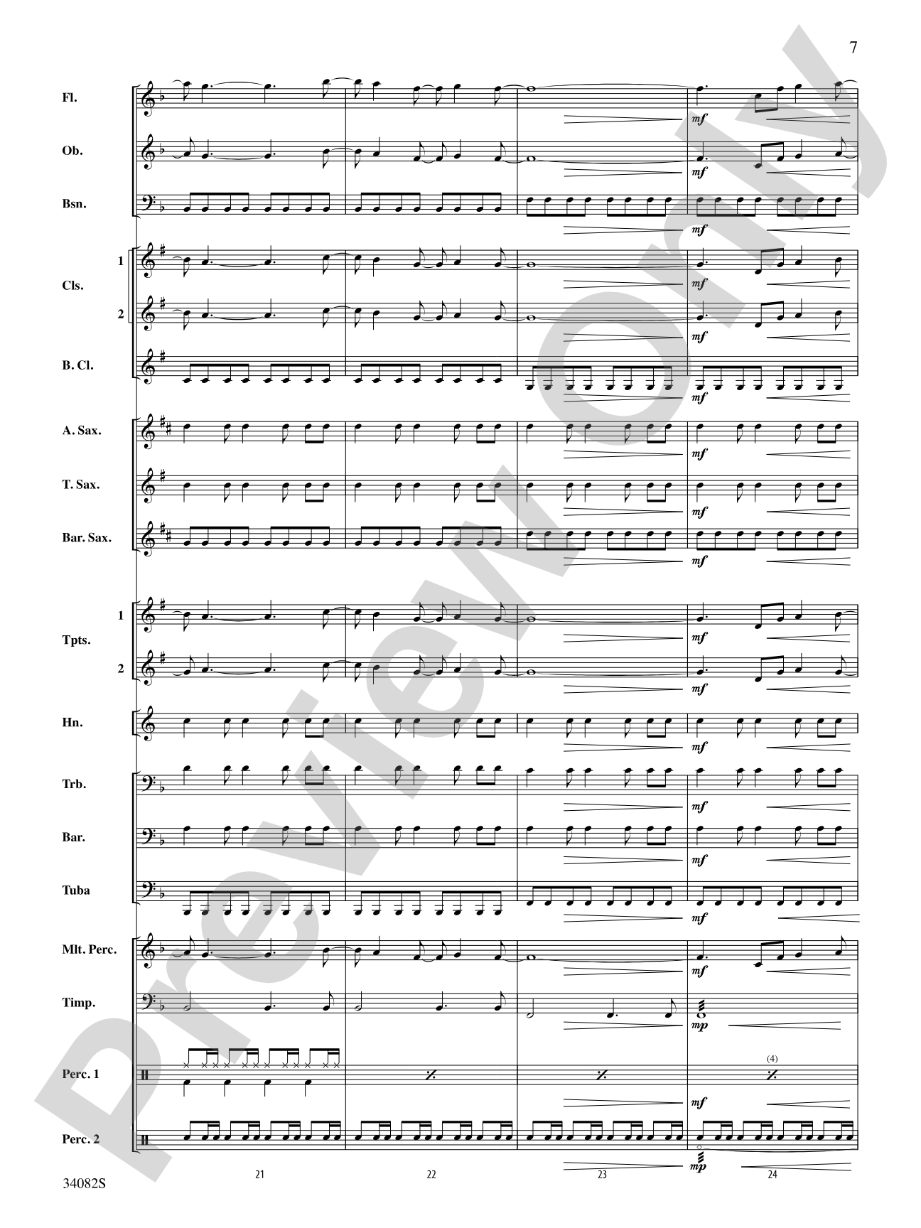 Just the Way You Are (Amazing): Concert Band Conductor Score & Parts