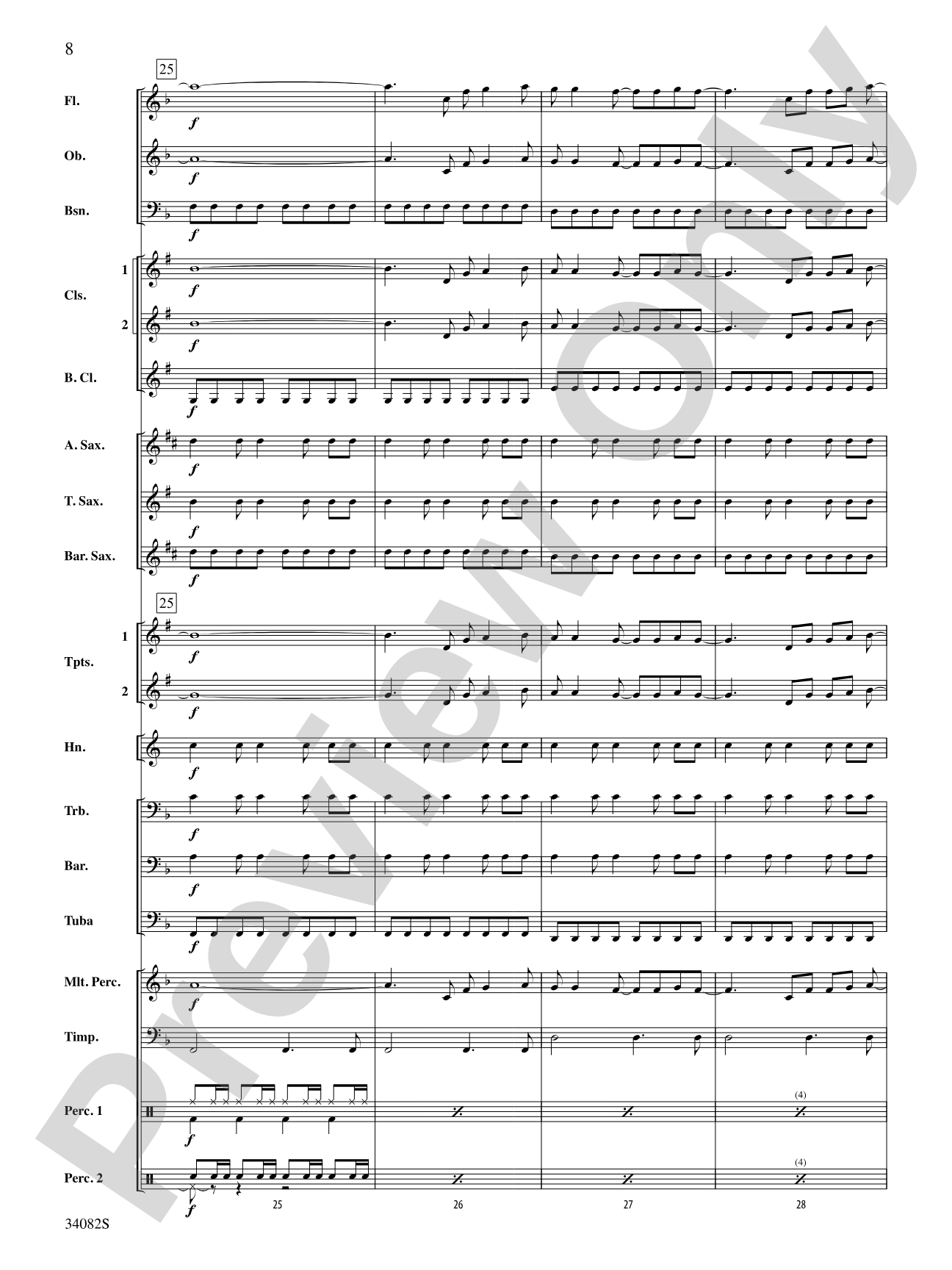 Just the Way You Are (Amazing): Concert Band Conductor Score & Parts