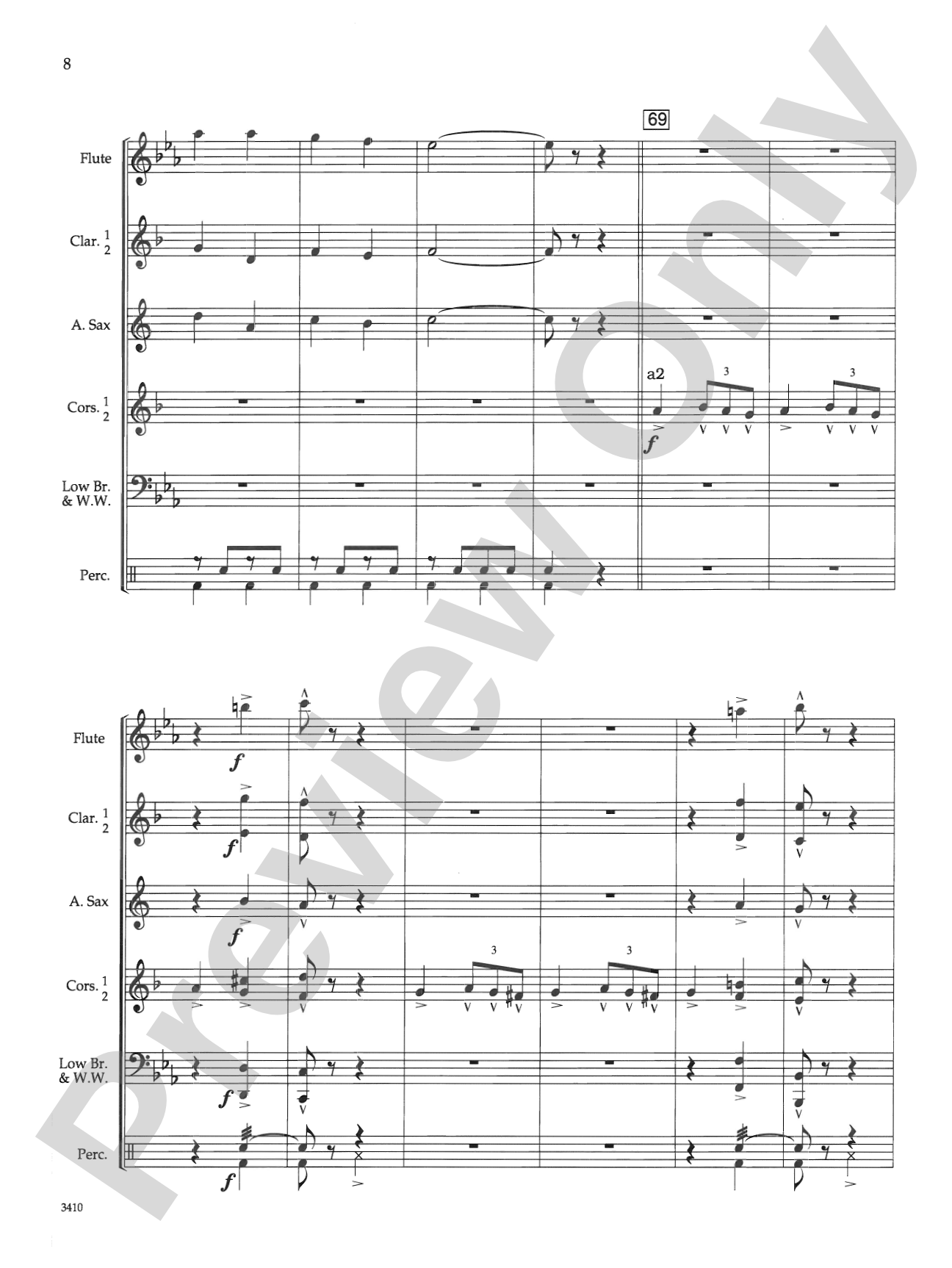 The Challenger: Concert Band Conductor Score & Parts
