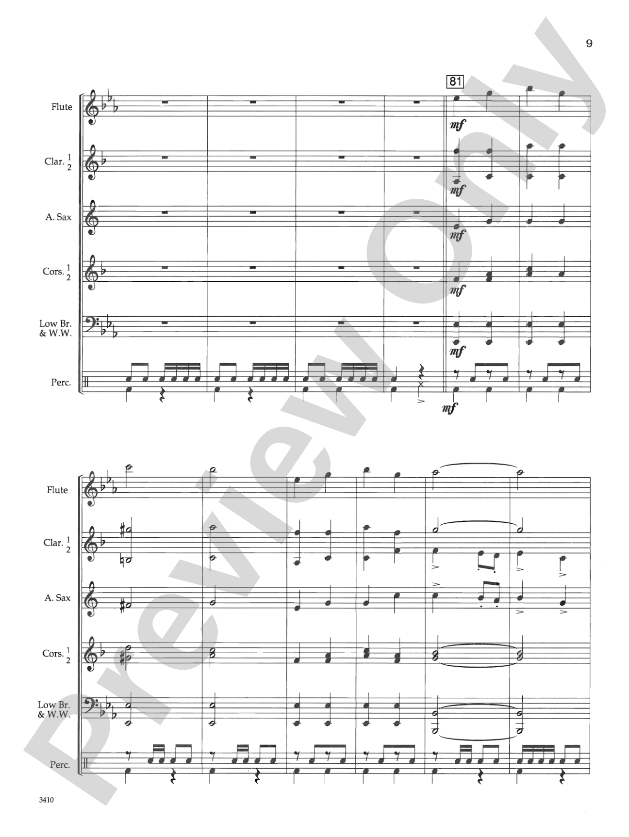 The Challenger: Concert Band Conductor Score & Parts