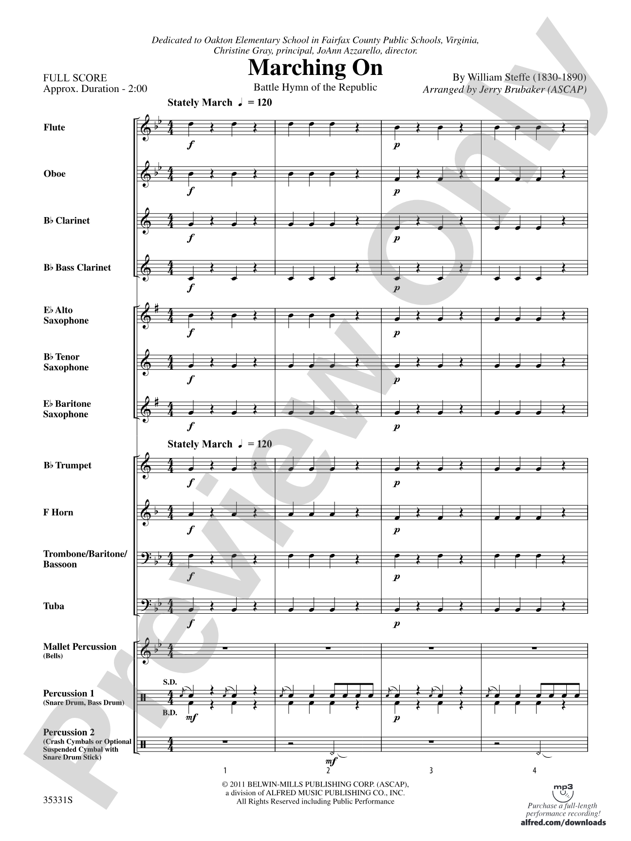 Marching On: Concert Band Conductor Score & Parts