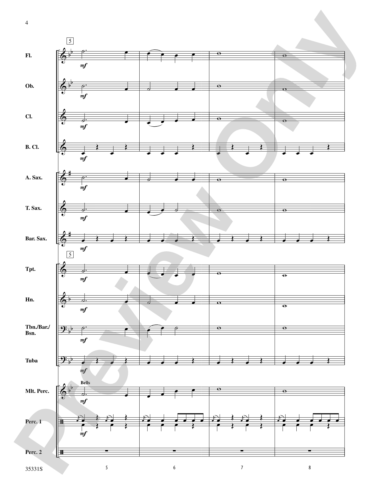 Marching On: Concert Band Conductor Score & Parts