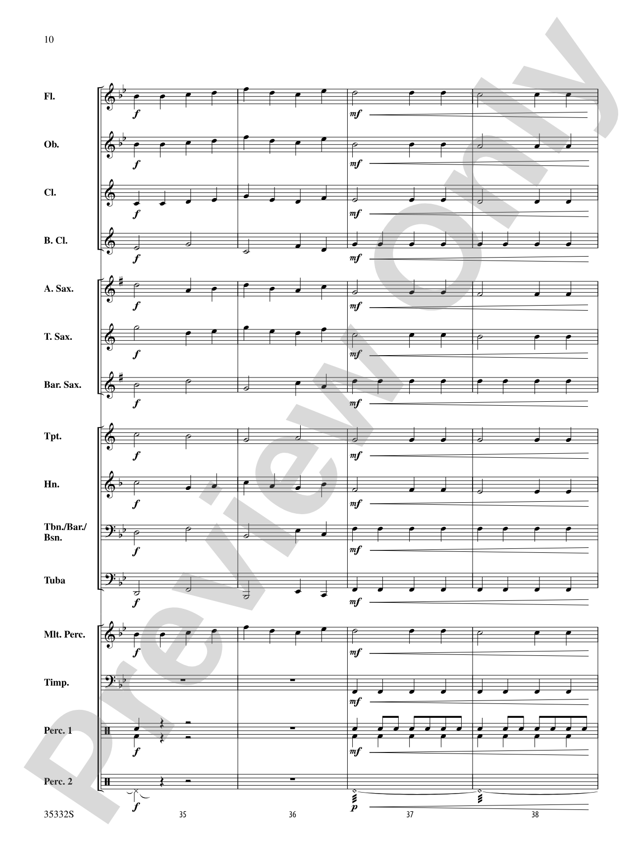 Holiday Fanfare: Concert Band Conductor Score & Parts