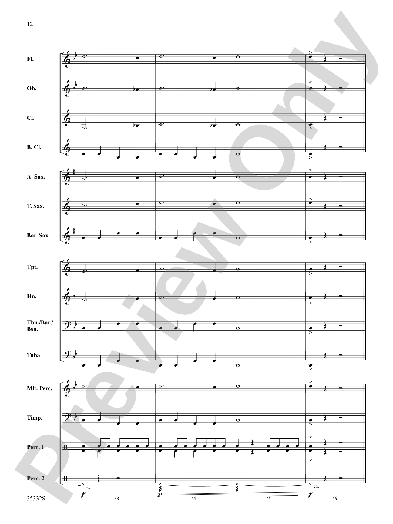 Holiday Fanfare: Concert Band Conductor Score & Parts