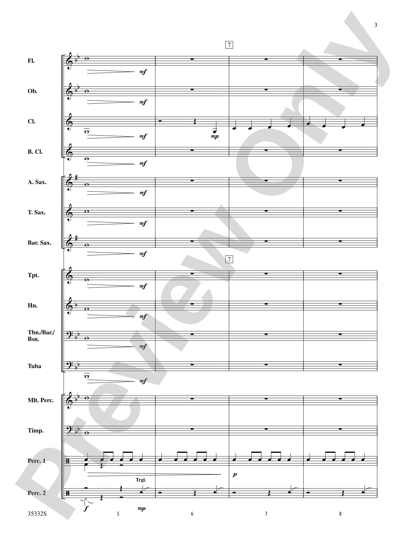 Holiday Fanfare: Concert Band Conductor Score & Parts