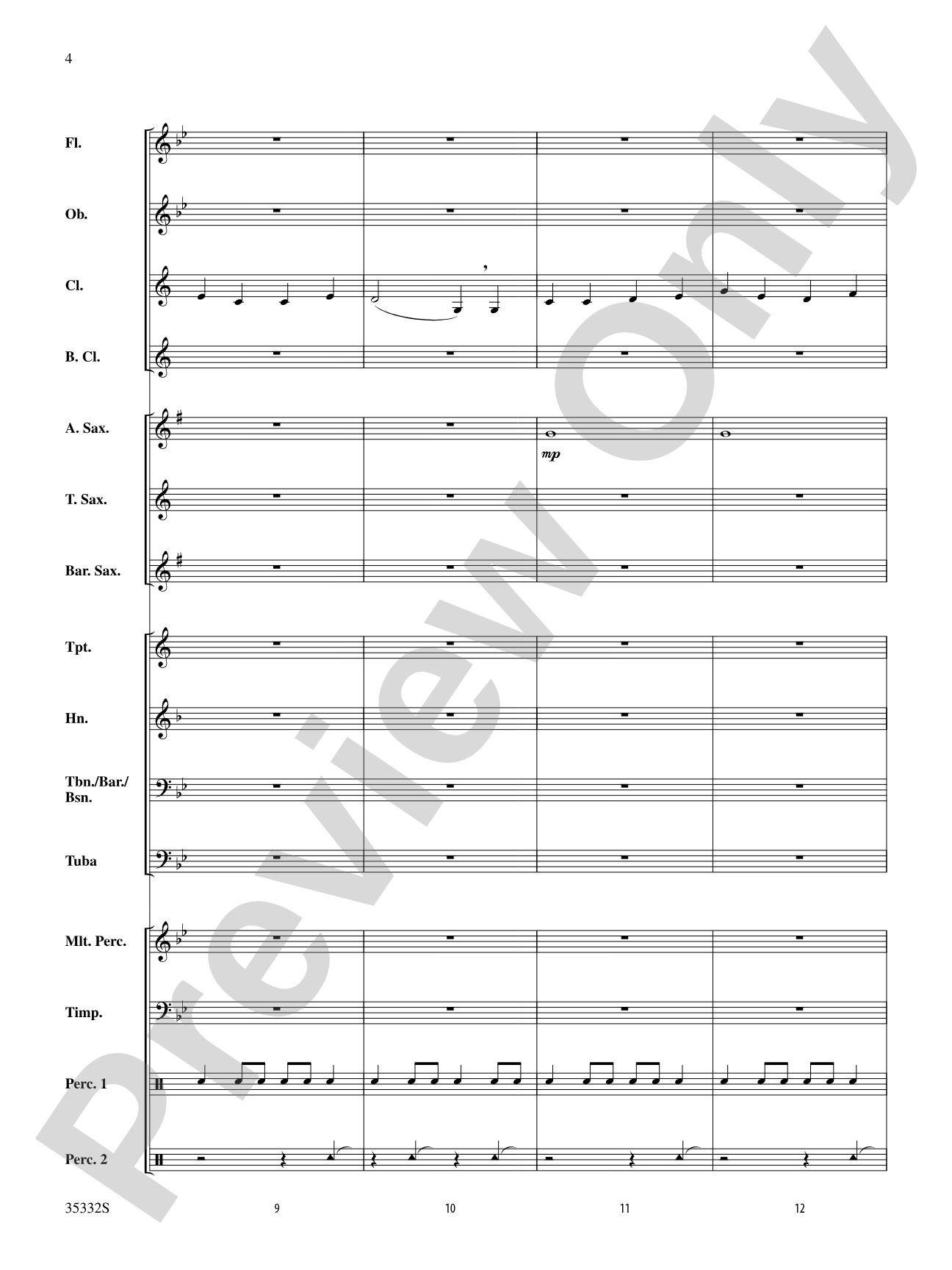 Holiday Fanfare: Concert Band Conductor Score & Parts