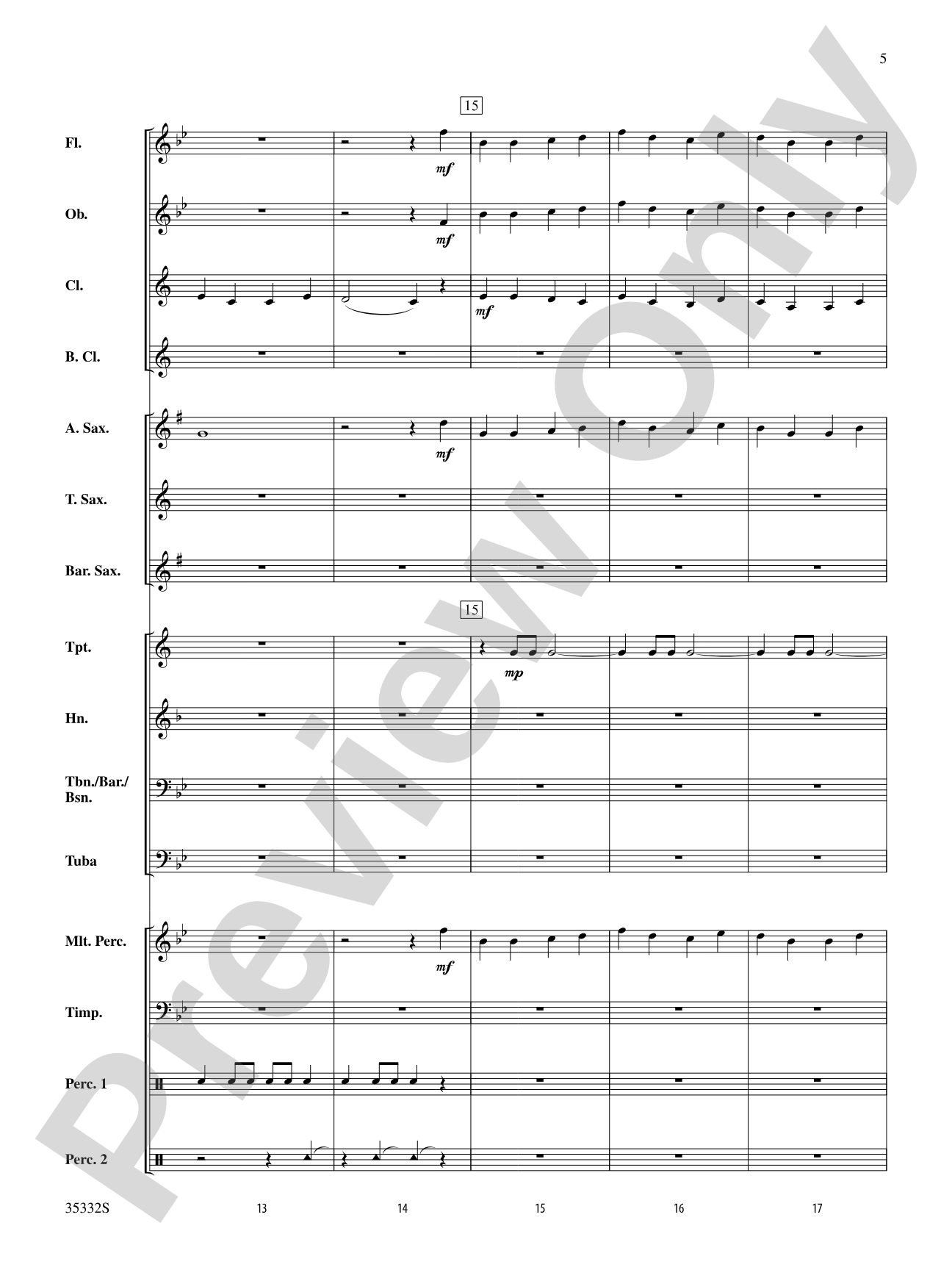 Holiday Fanfare: Concert Band Conductor Score & Parts