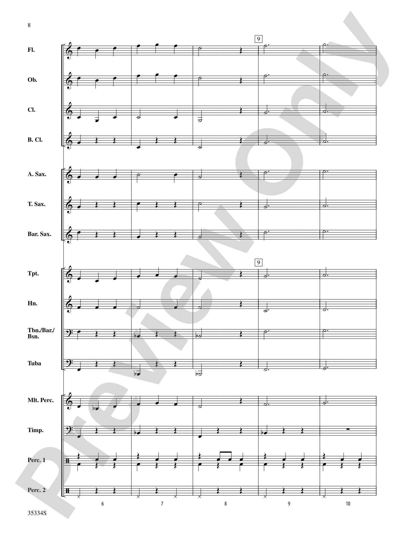 Belwin Very Beginning Band Kit #7: Concert Band Conductor Score & Parts