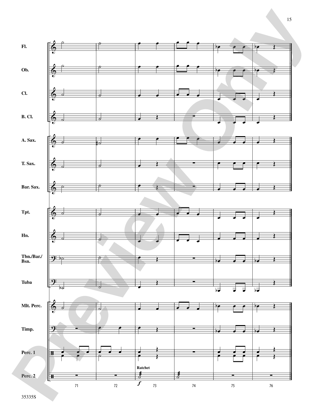 Gizmo: Concert Band Conductor Score & Parts