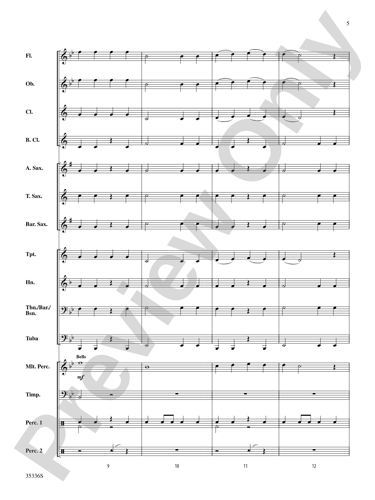 Variants on a Celtic Folk Tune: Score