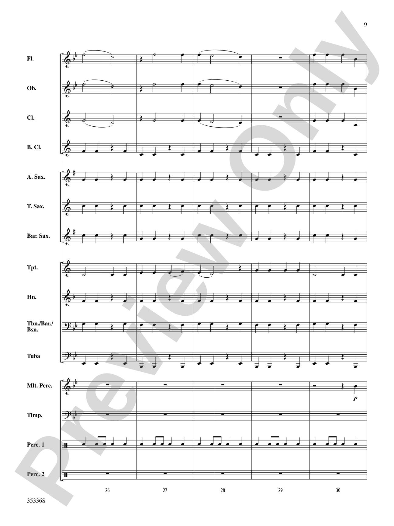 Variants on a Celtic Folk Tune: Score