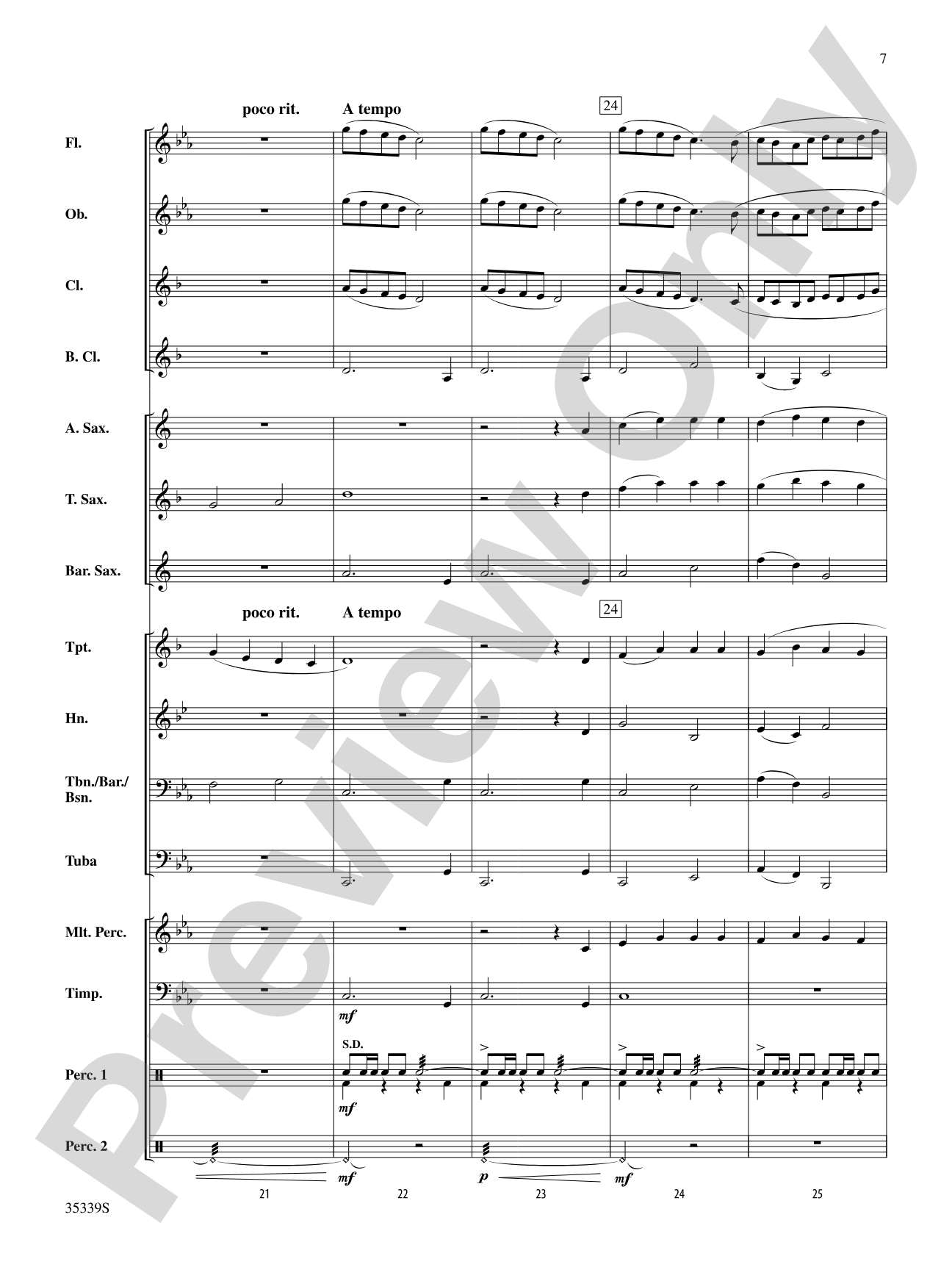 O Come Emmanuel: Concert Band Conductor Score & Parts