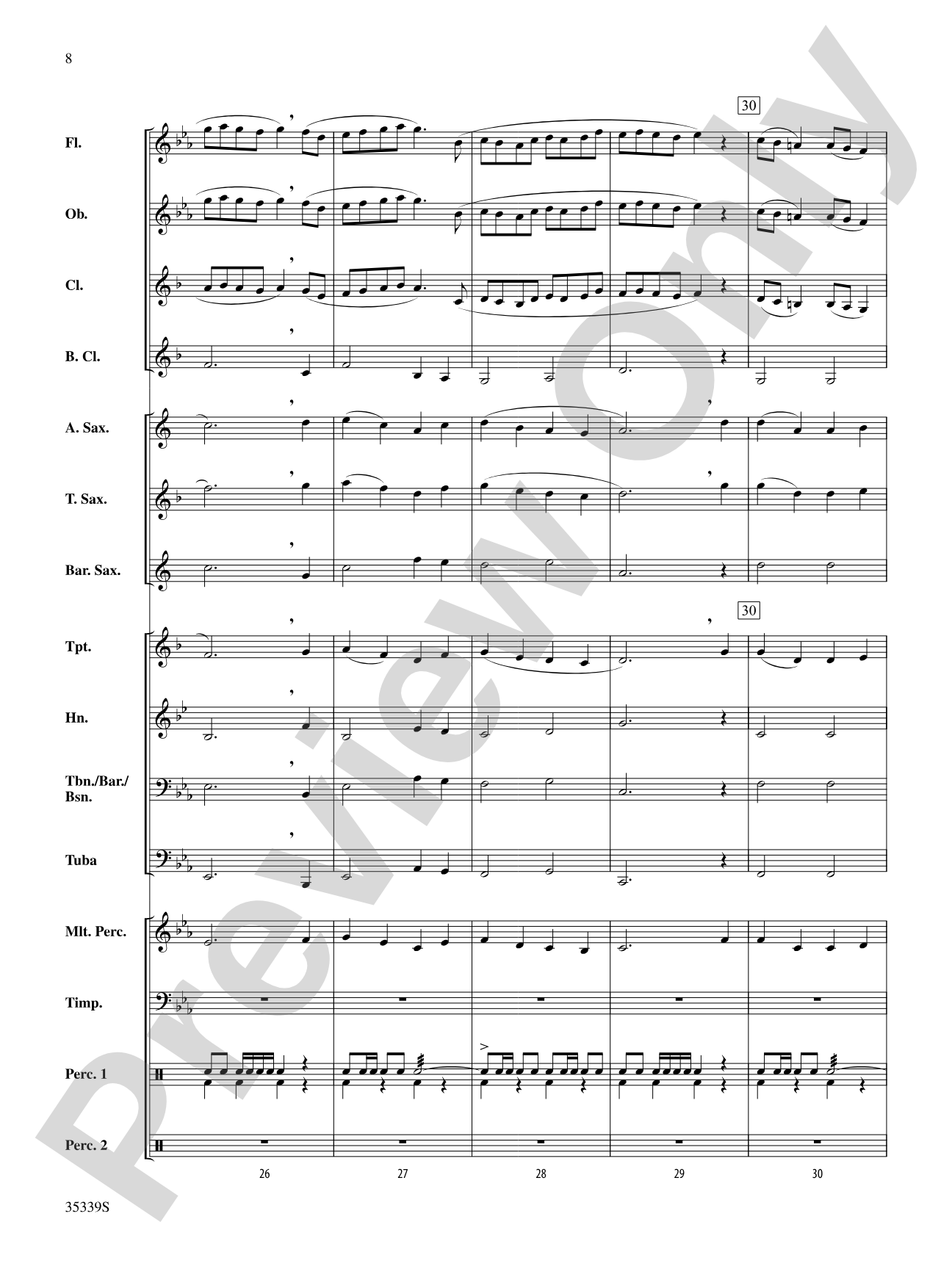 O Come Emmanuel: Concert Band Conductor Score & Parts