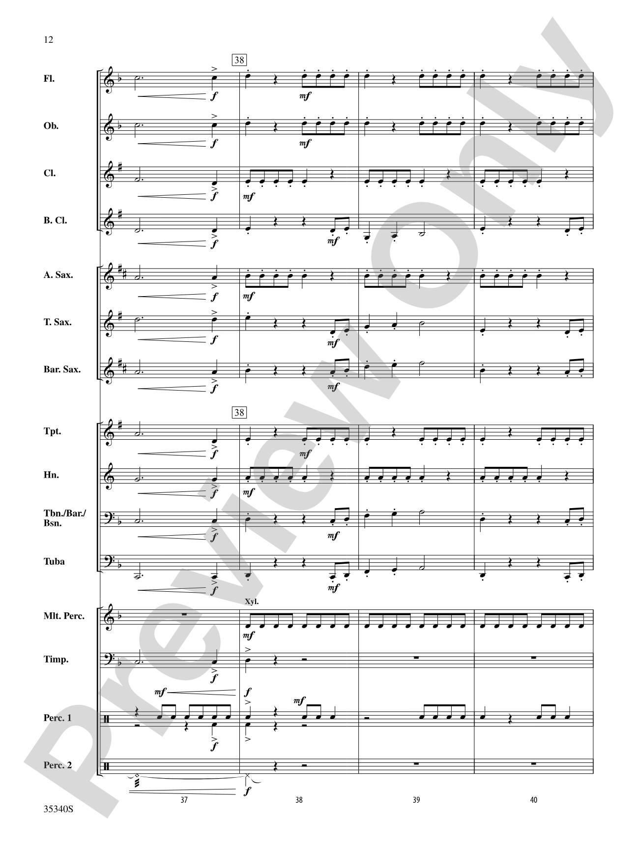 Hurakan: Concert Band Conductor Score & Parts