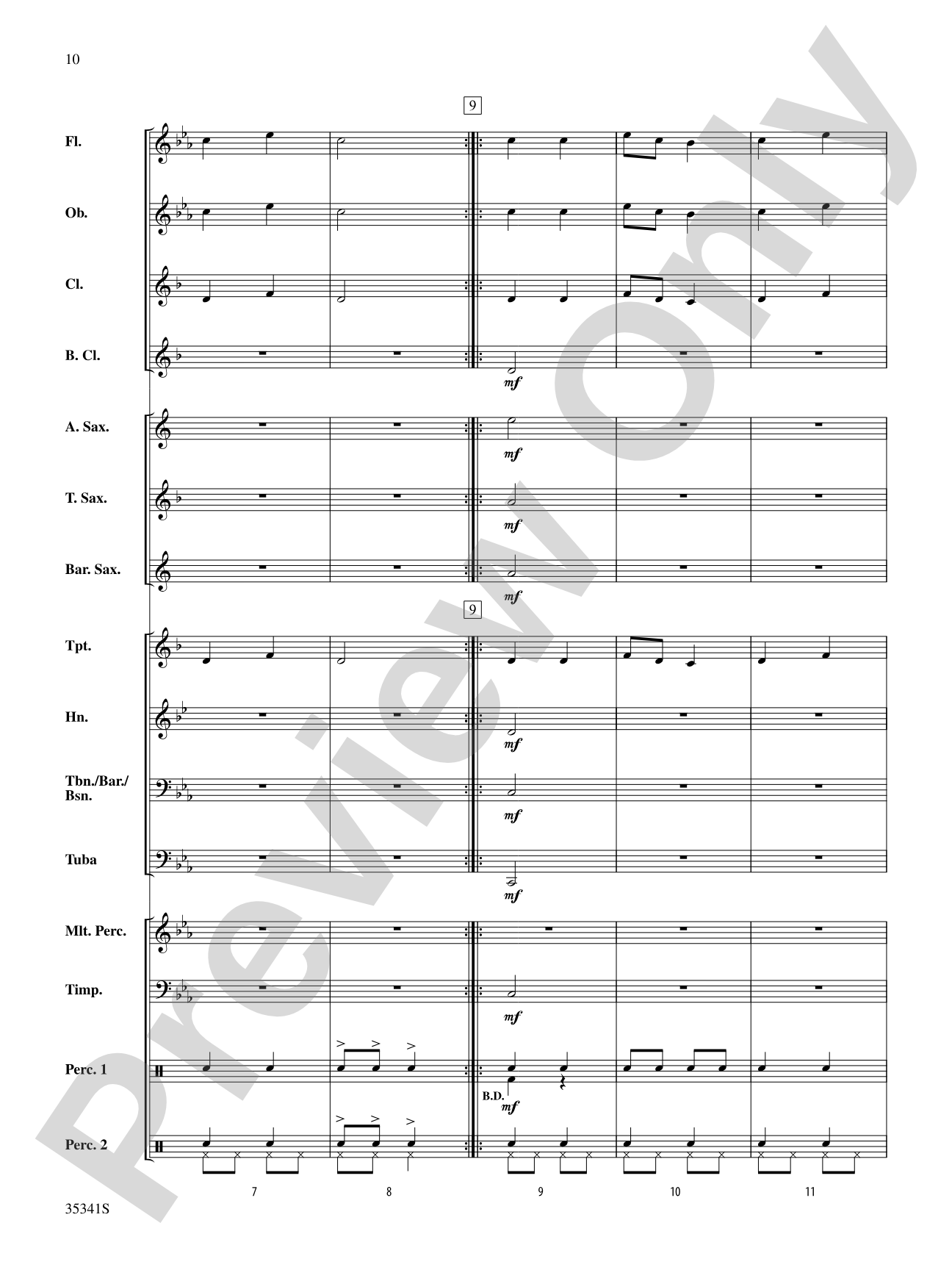 Two Shaker Songs: Concert Band Conductor Score & Parts