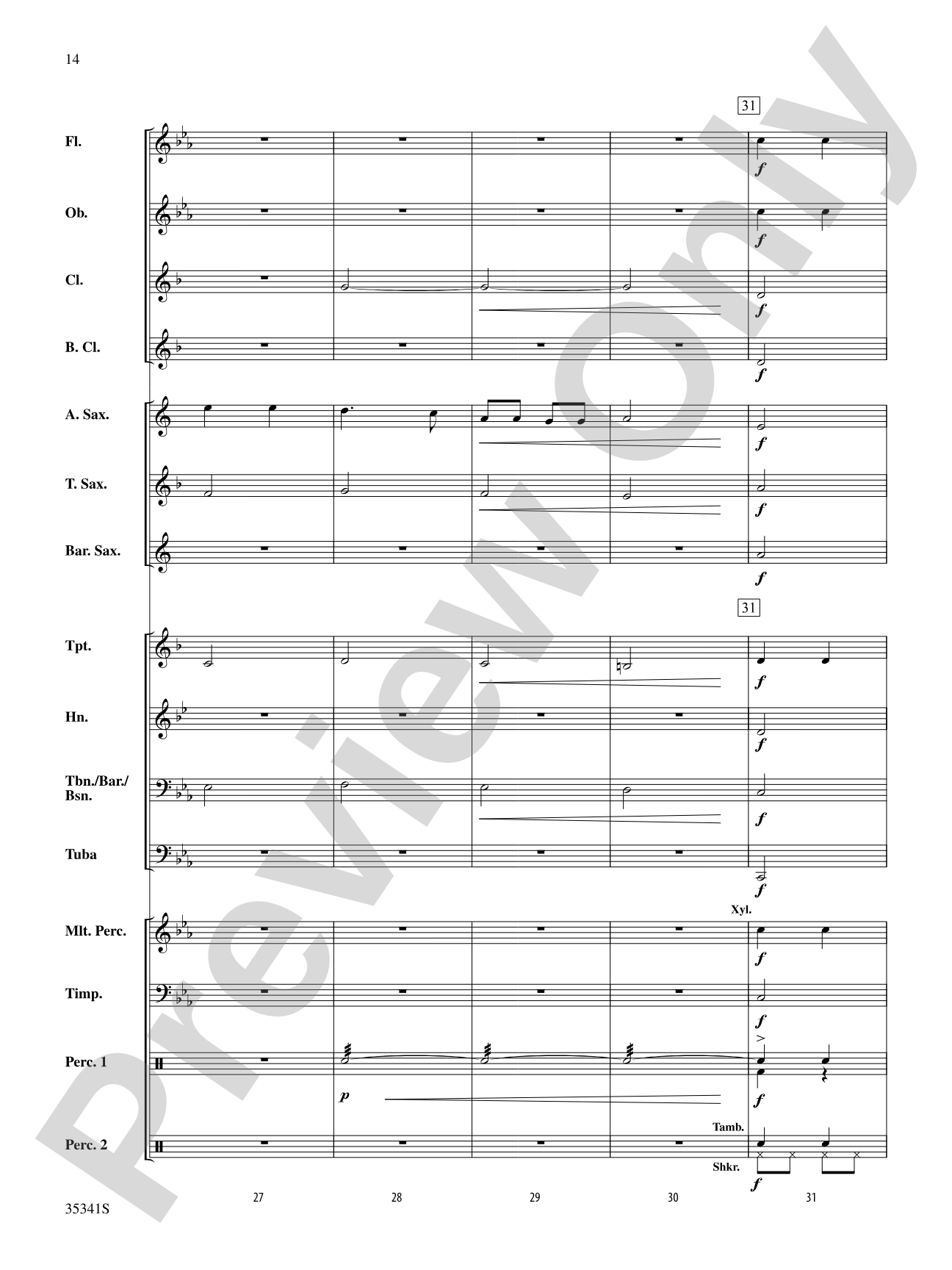 Two Shaker Songs: Concert Band Conductor Score & Parts
