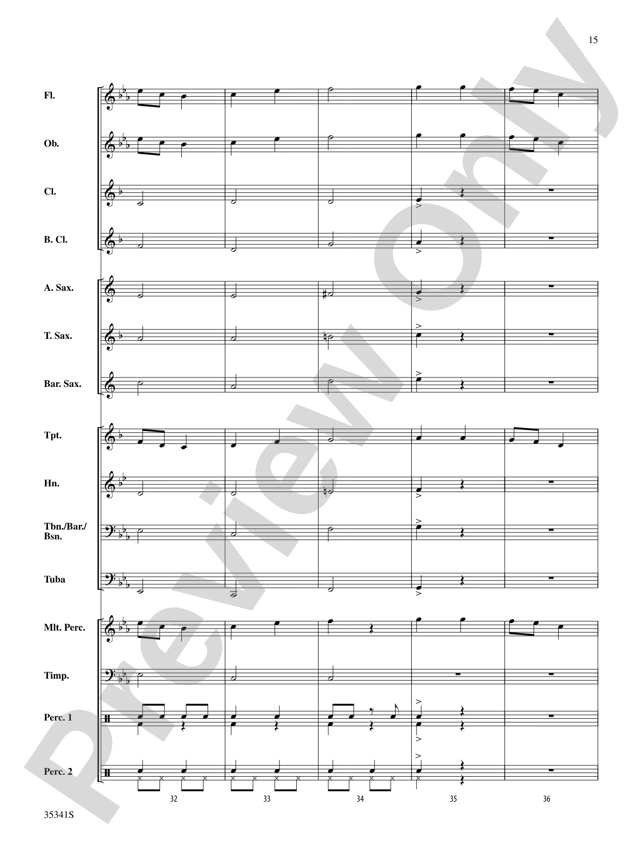 Two Shaker Songs: Concert Band Conductor Score & Parts