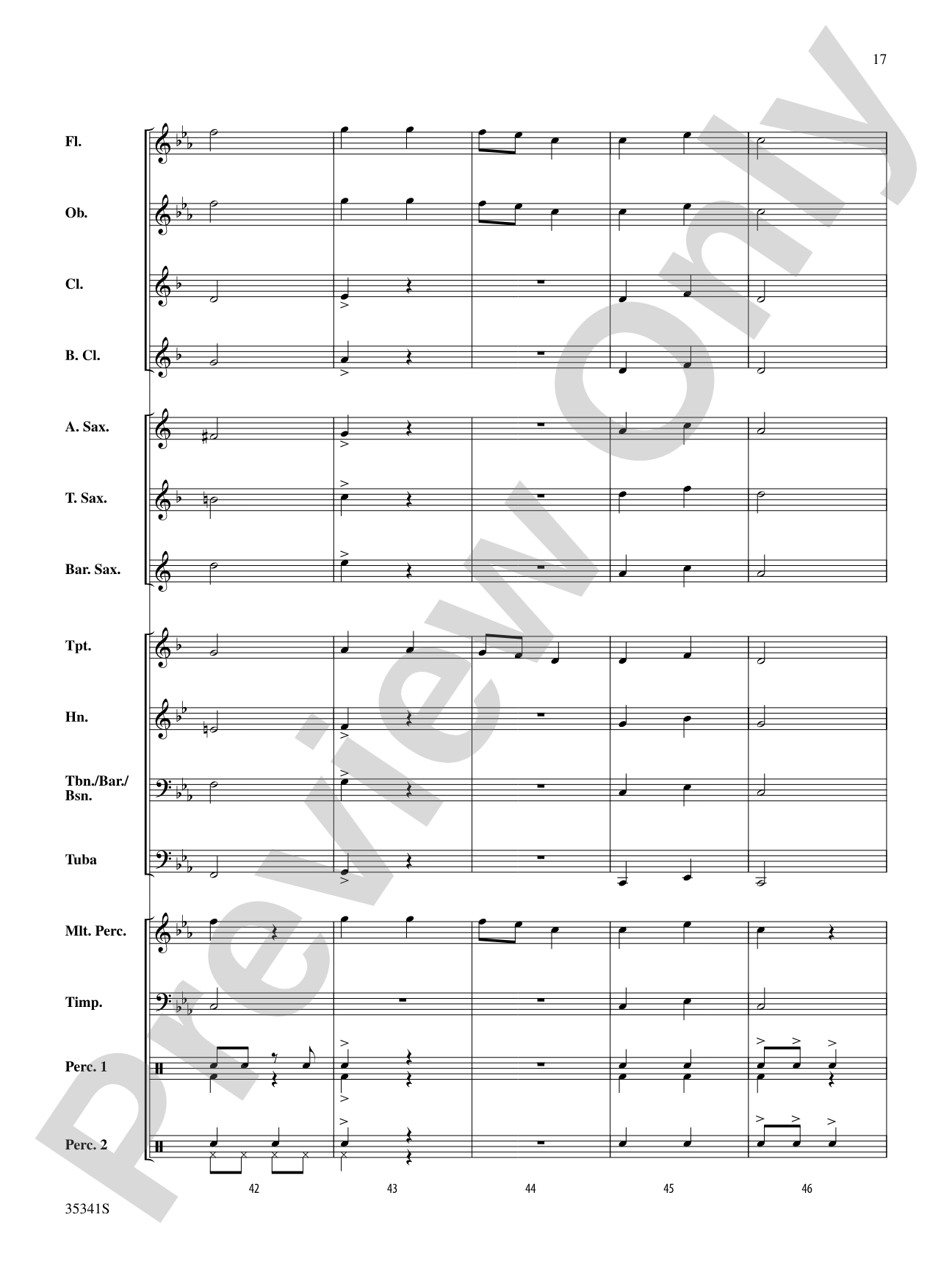 Two Shaker Songs: Concert Band Conductor Score & Parts