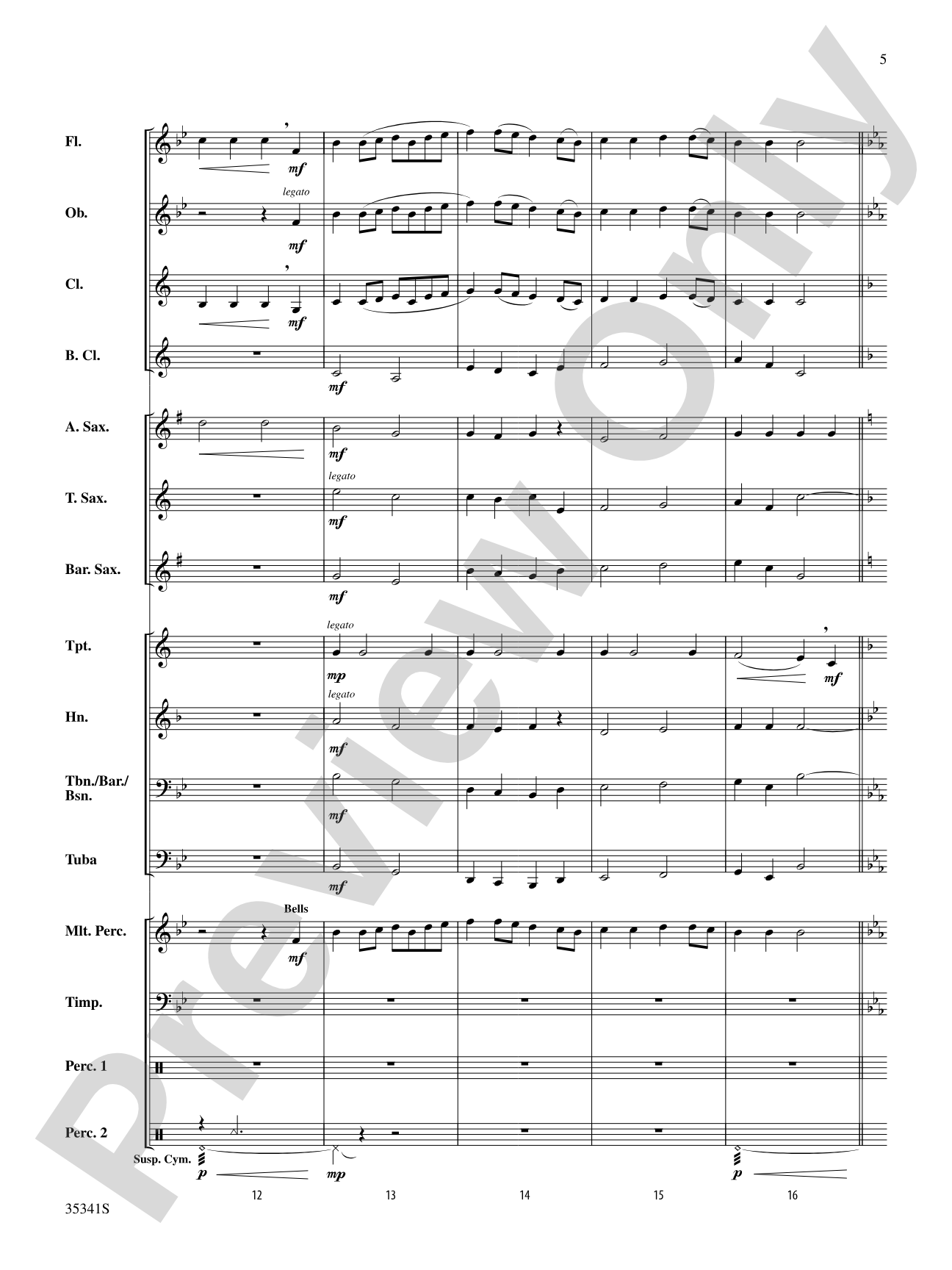 Two Shaker Songs: Concert Band Conductor Score & Parts