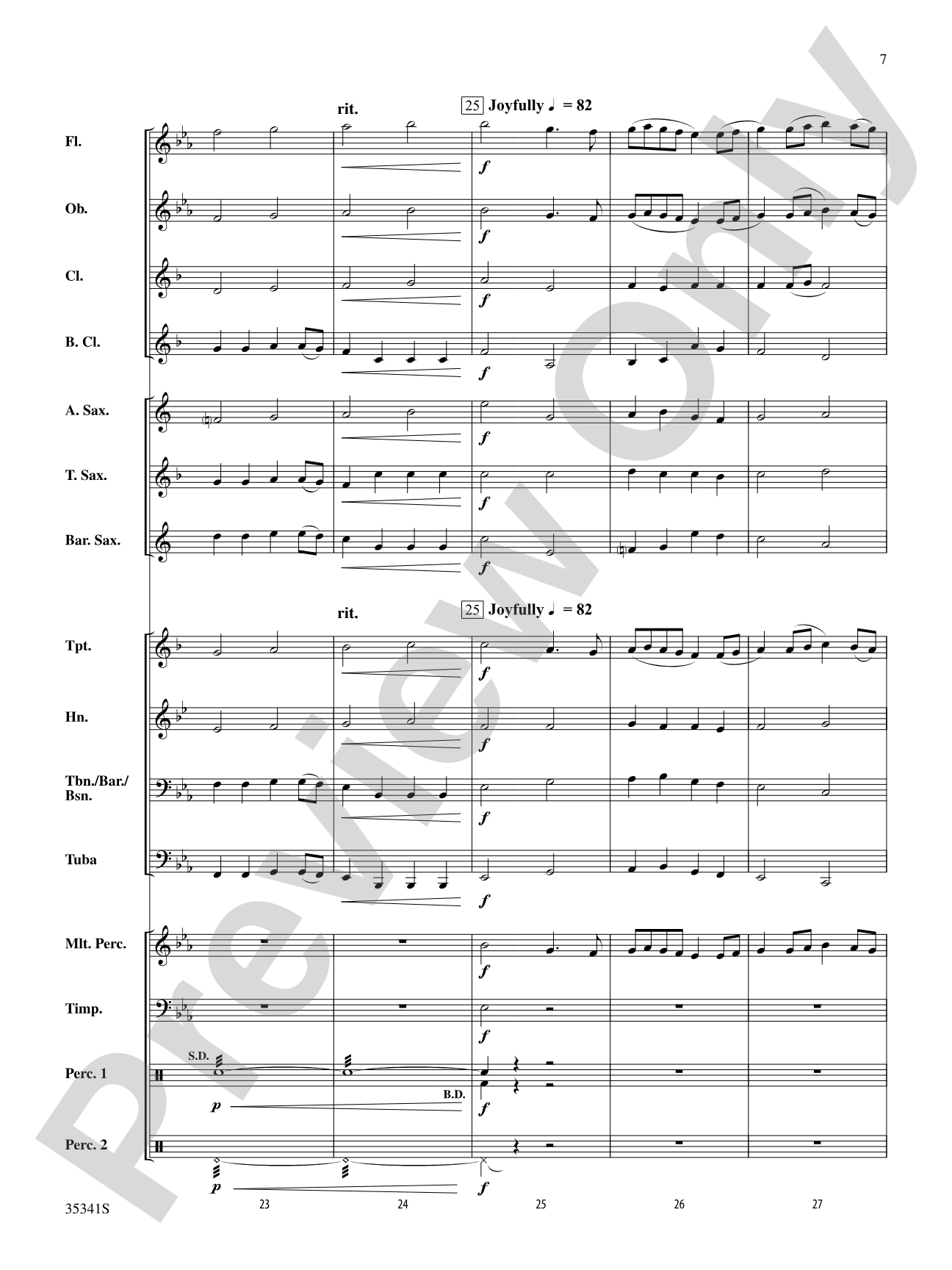 Two Shaker Songs: Concert Band Conductor Score & Parts