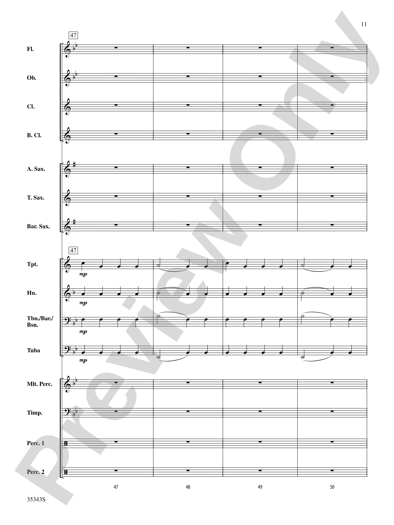 Autumn (from The Four Seasons): Concert Band Conductor Score & Parts