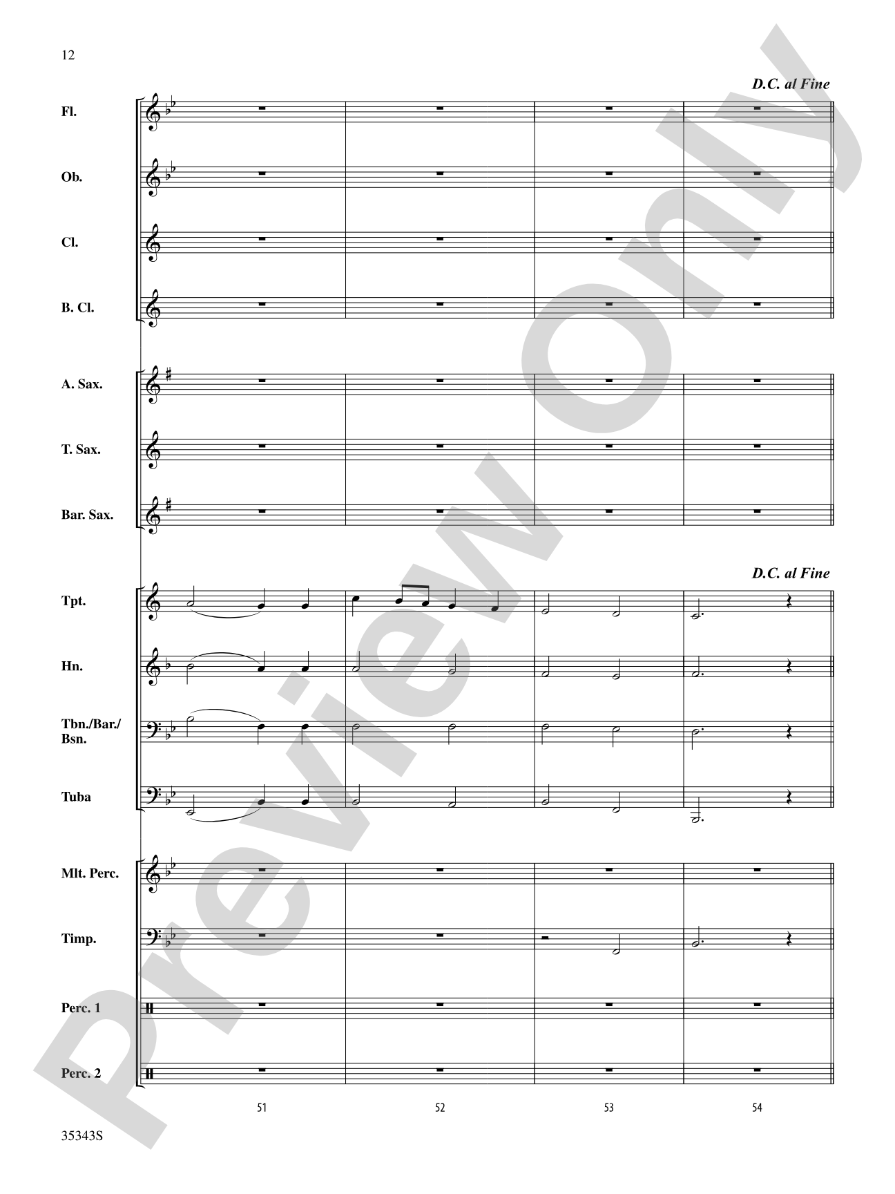 Autumn (from The Four Seasons): Concert Band Conductor Score & Parts