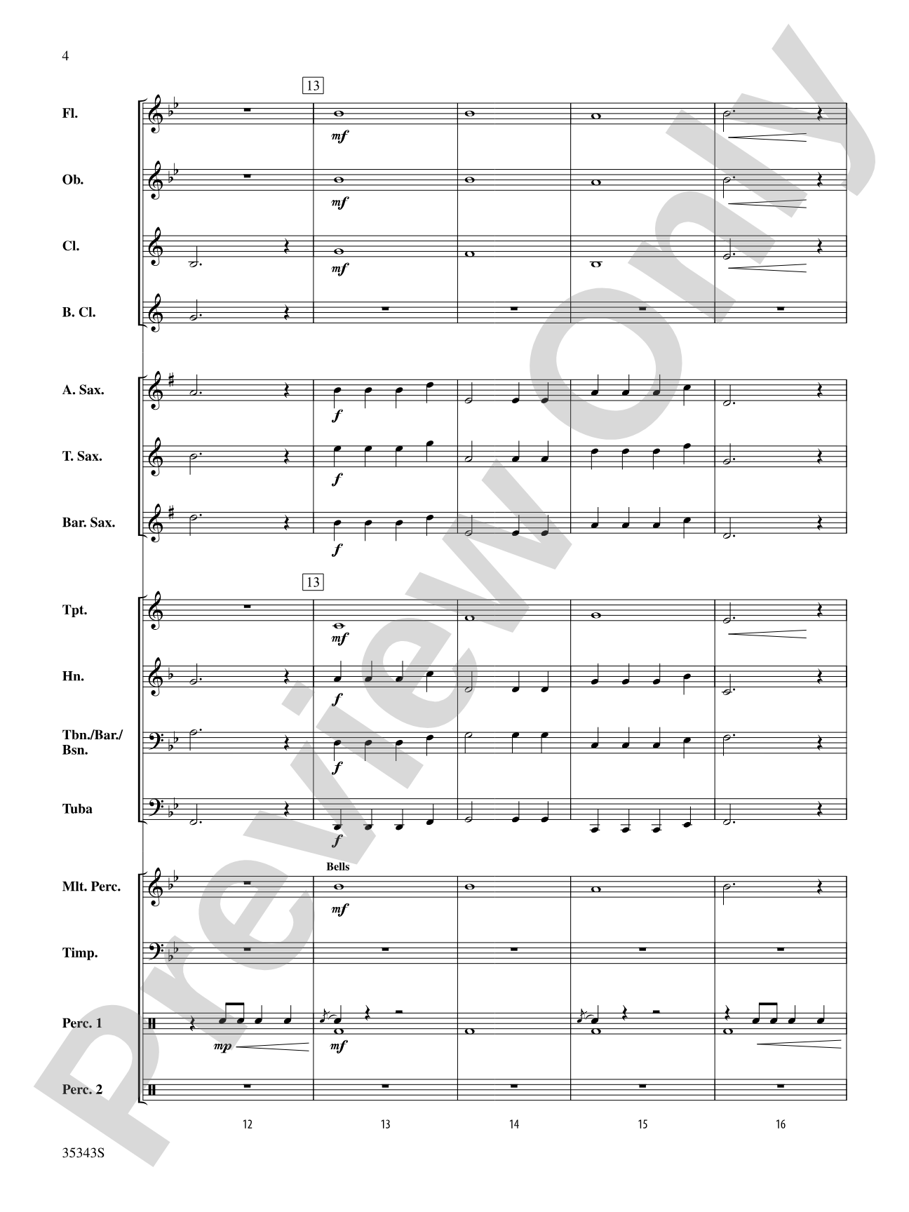 Autumn (from The Four Seasons): Concert Band Conductor Score & Parts