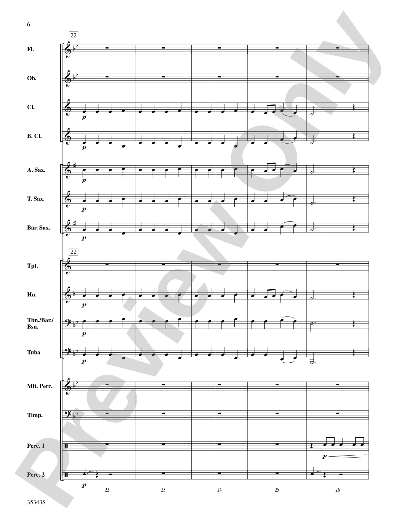 Autumn (from The Four Seasons): Concert Band Conductor Score & Parts