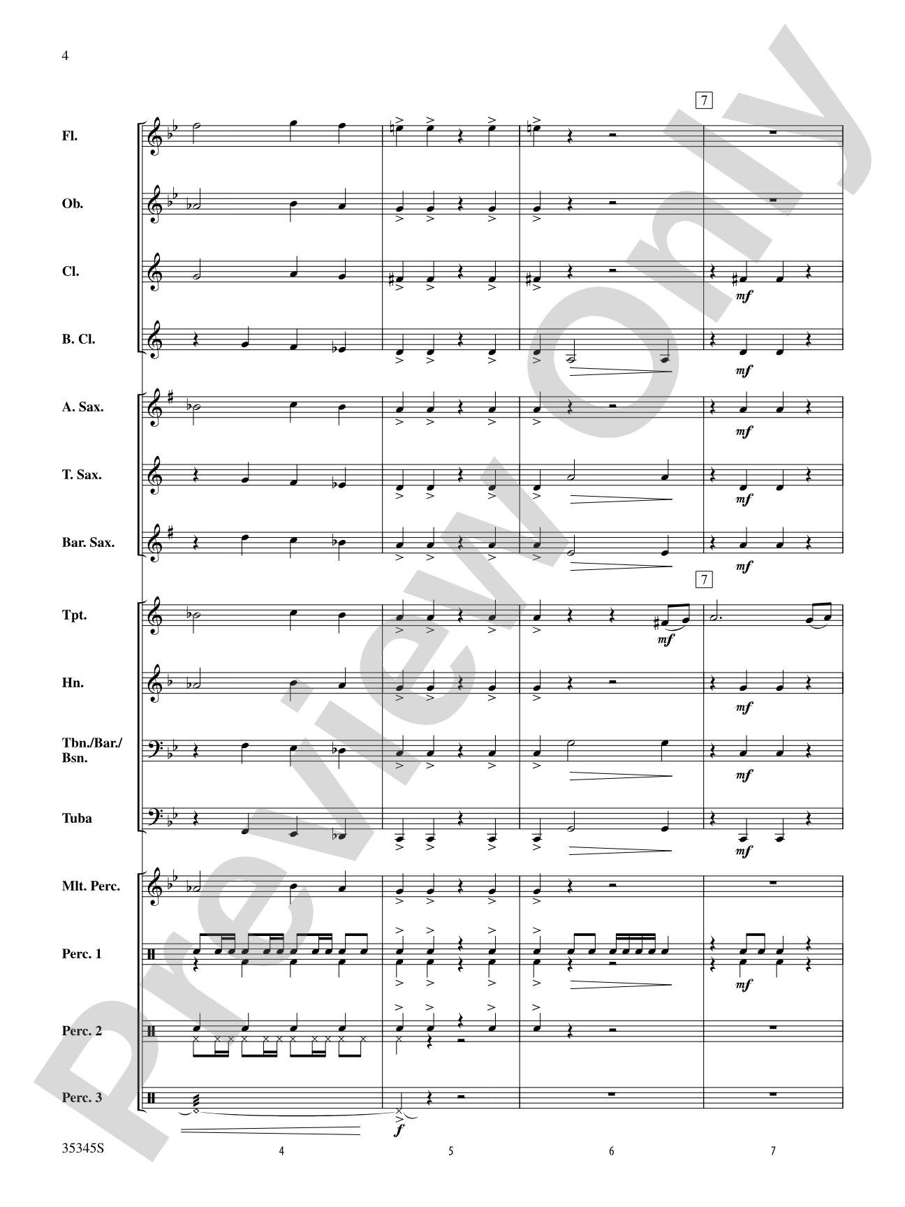 Plaza de Toros: Concert Band Conductor Score & Parts