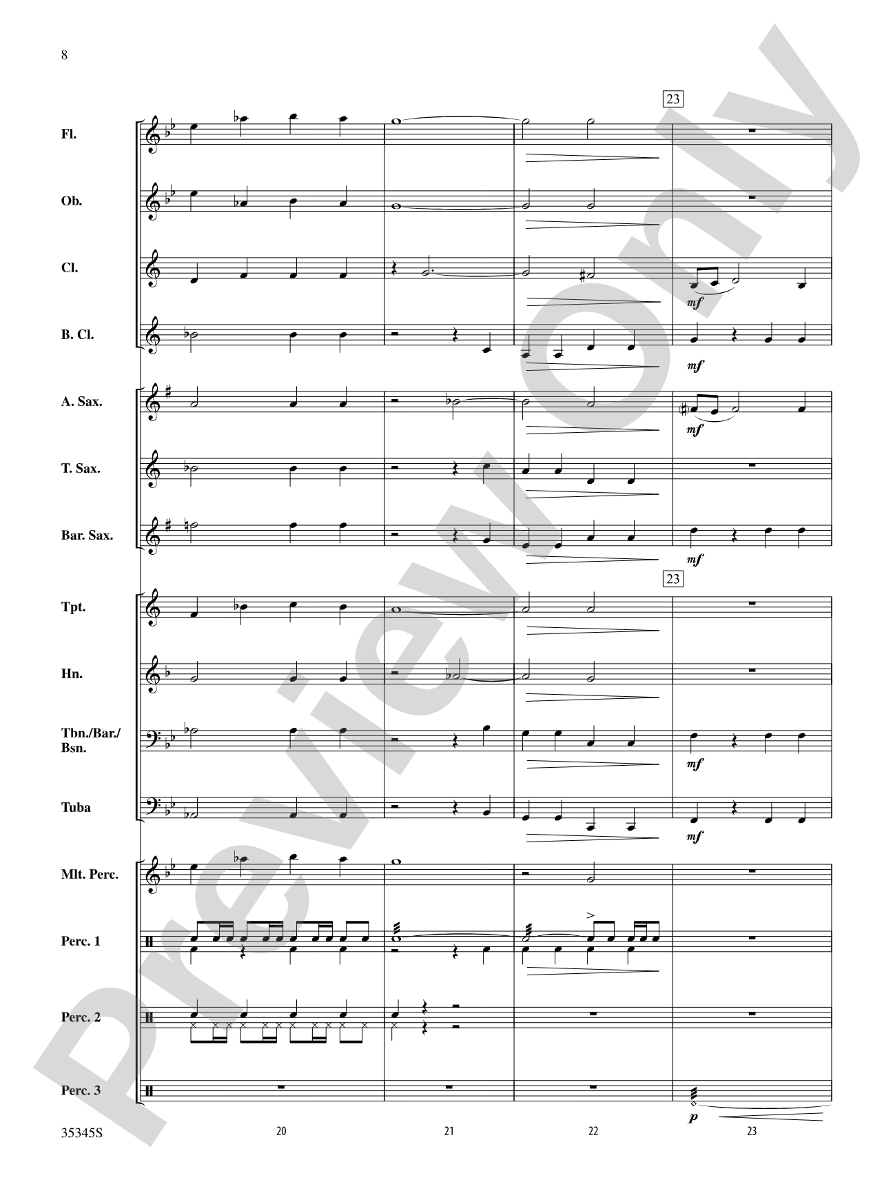 Plaza de Toros: Concert Band Conductor Score & Parts