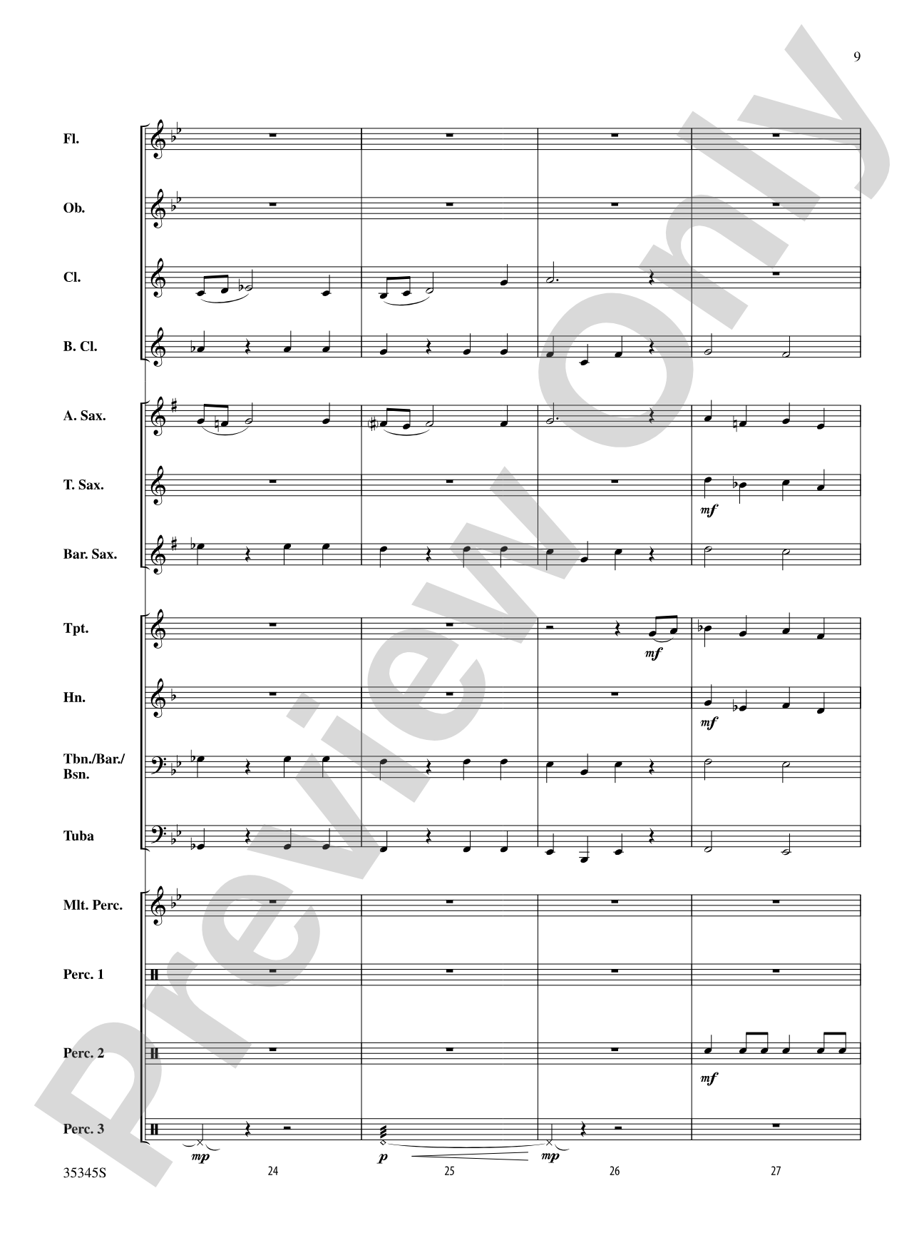 Plaza de Toros: Concert Band Conductor Score & Parts