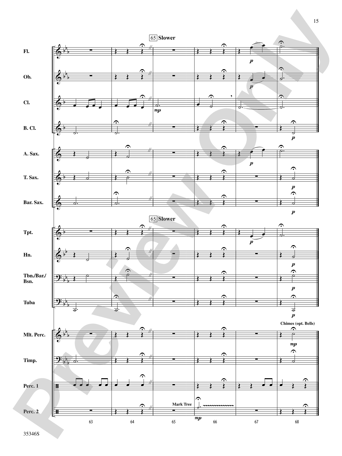 Clarinet Bell Carol: Concert Band Conductor Score & Parts