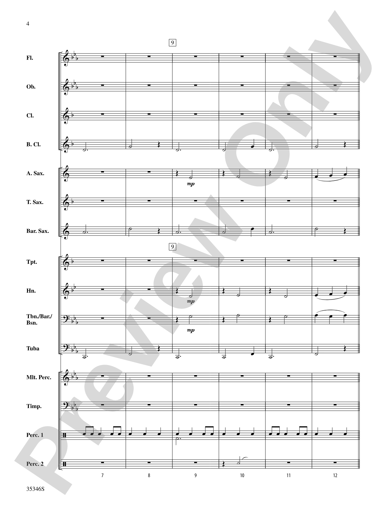 Clarinet Bell Carol: Concert Band Conductor Score & Parts