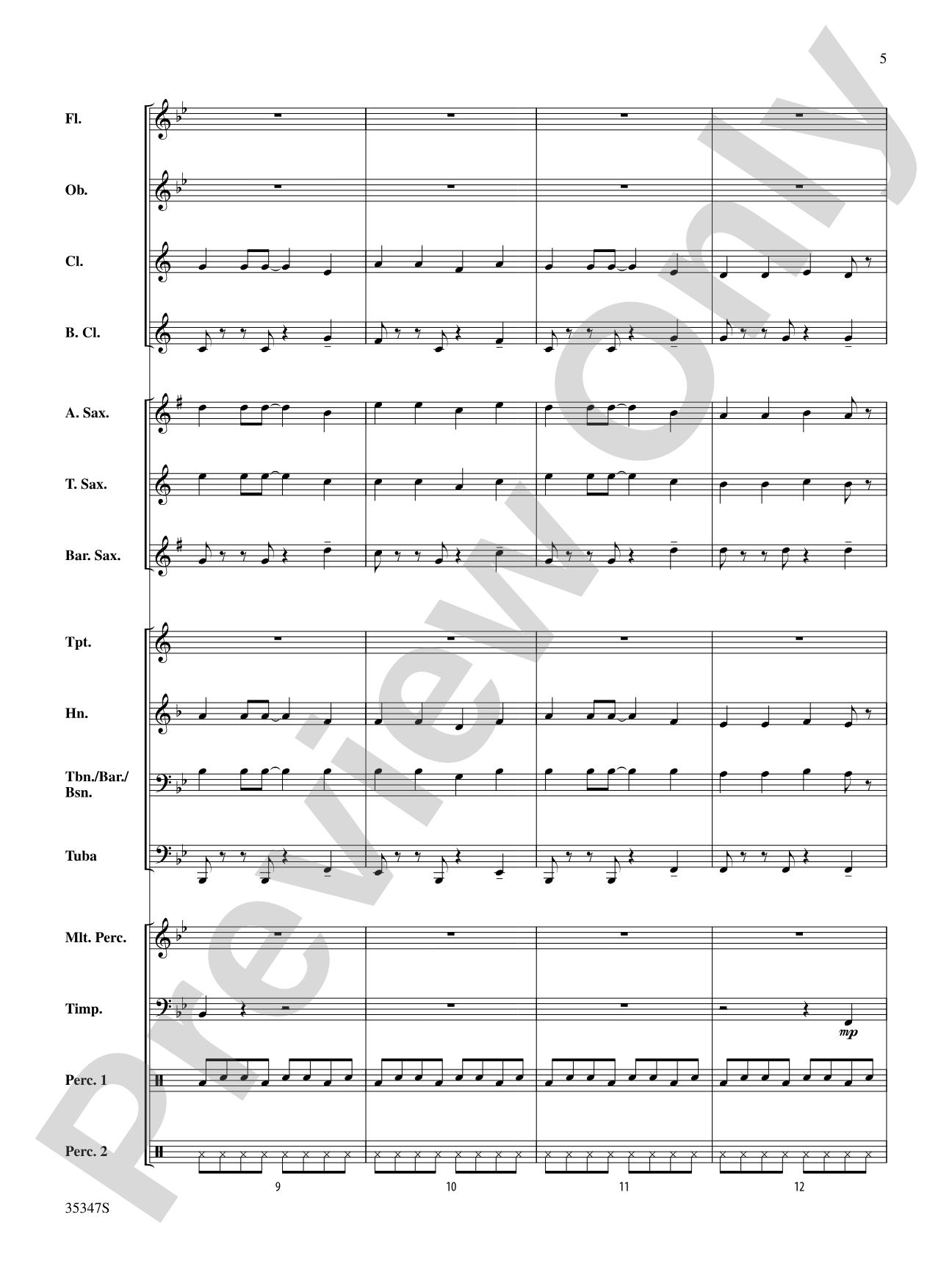 Bonse Aba: Concert Band Conductor Score & Parts