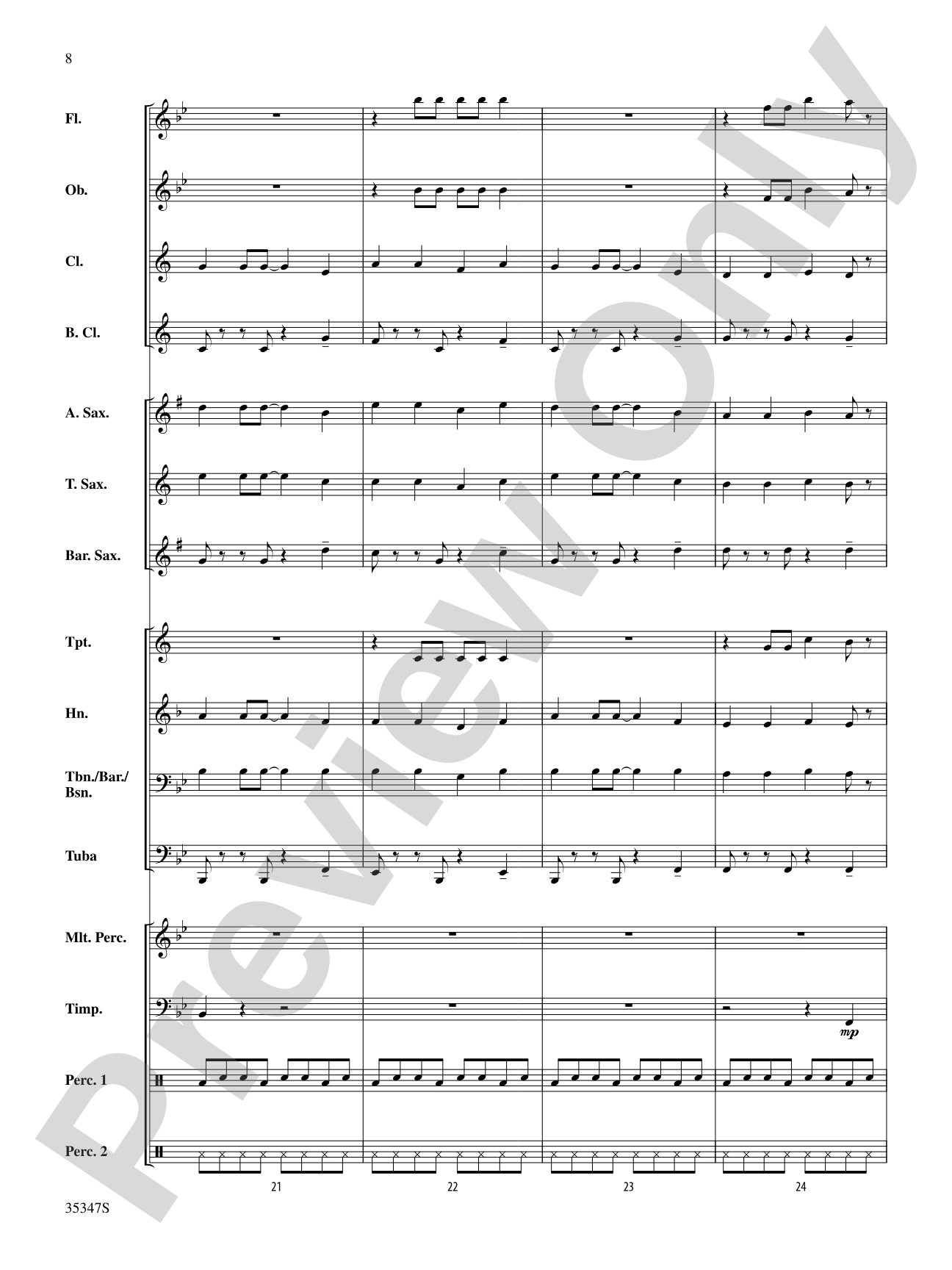 Bonse Aba: Concert Band Conductor Score & Parts
