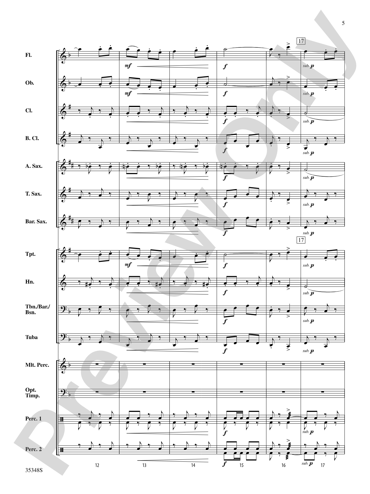 Andalucía: Concert Band Conductor Score & Parts