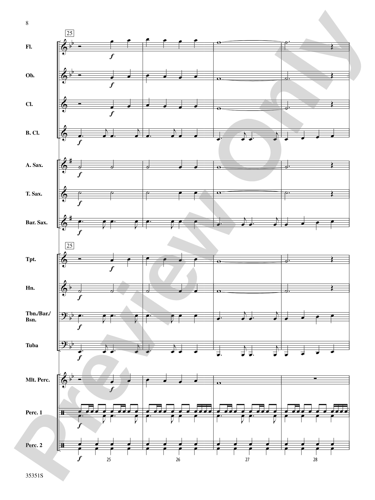 25 or 6 to 4: Concert Band Conductor Score & Parts