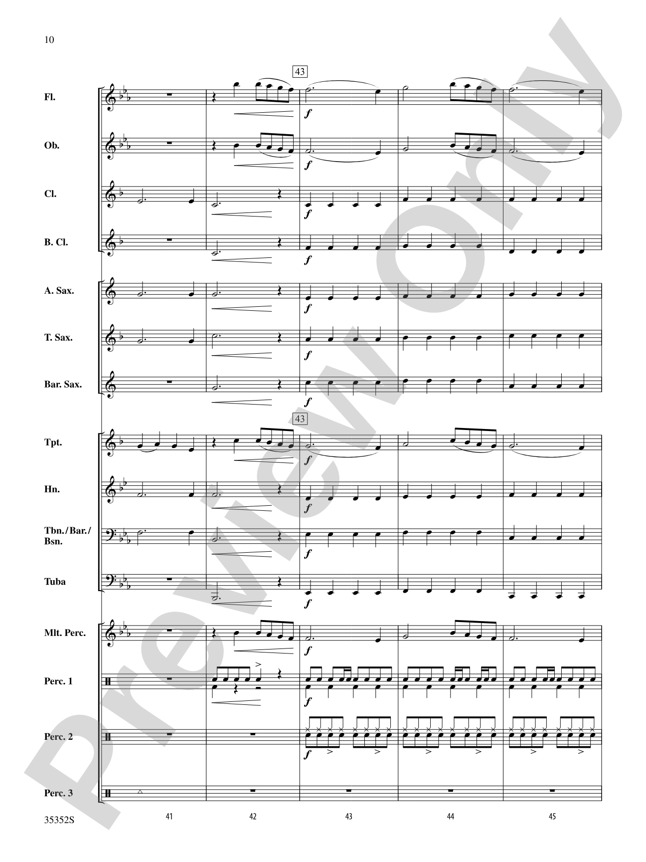 Firework: Concert Band Conductor Score & Parts