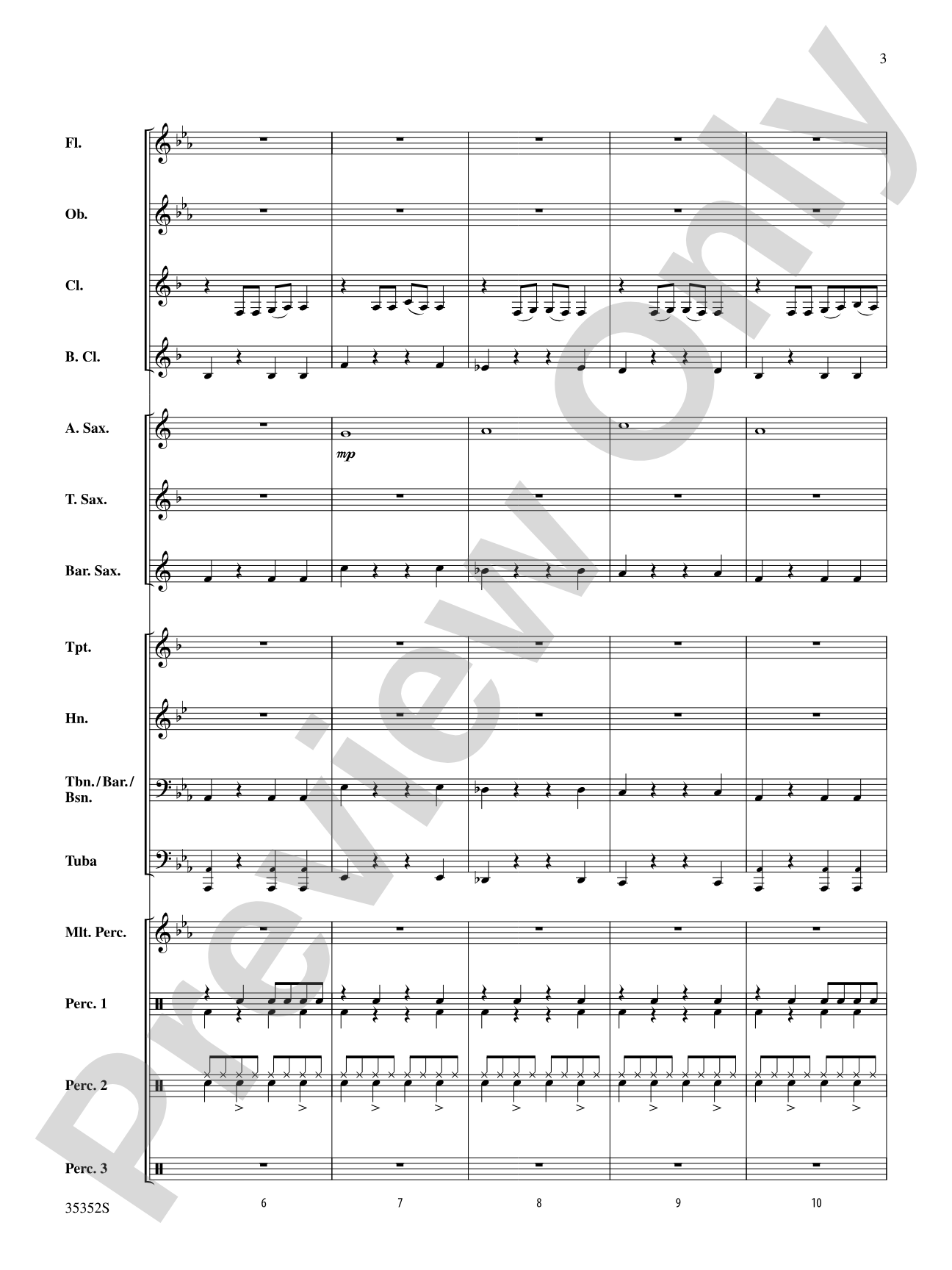 Firework: Concert Band Conductor Score & Parts