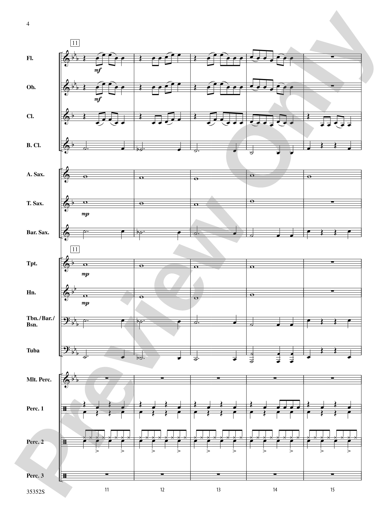 Firework: Concert Band Conductor Score & Parts