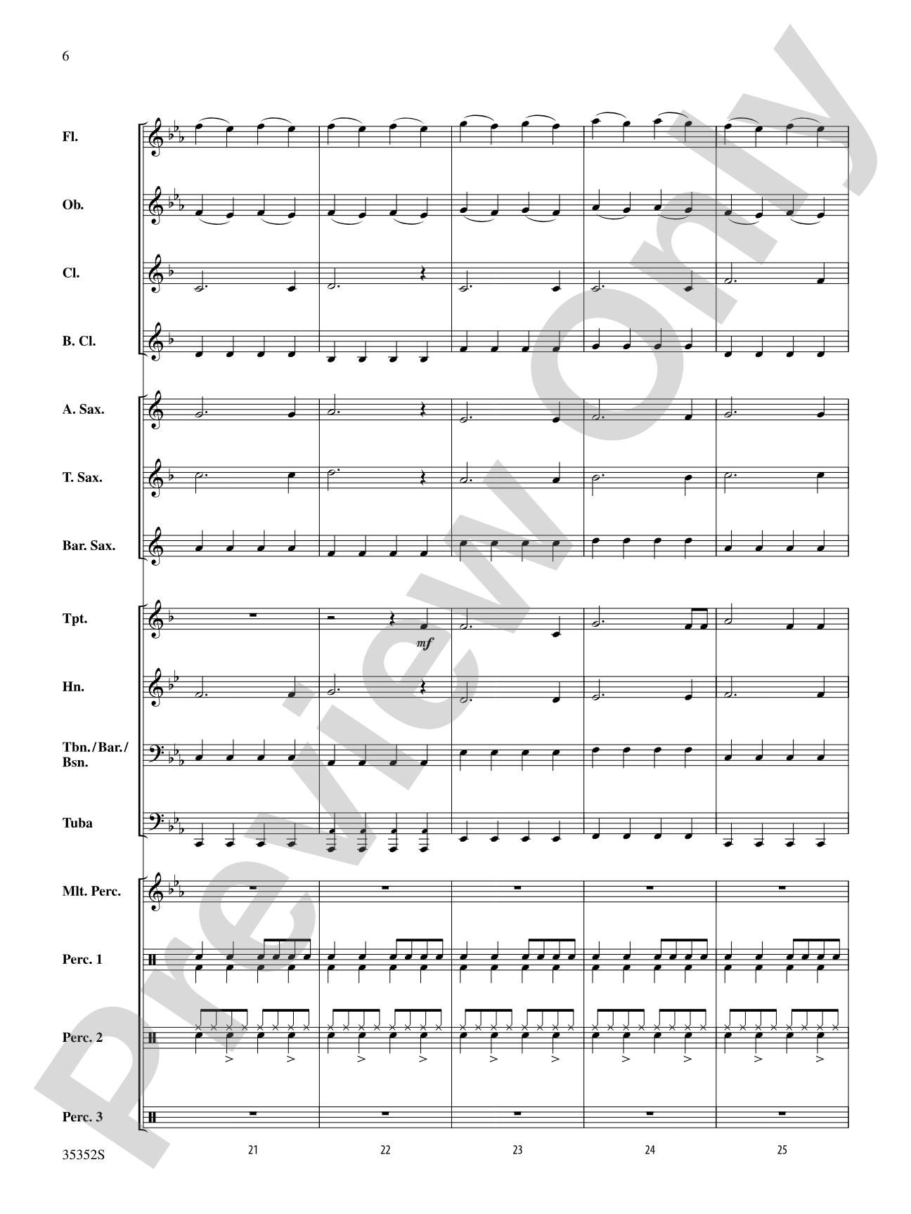 Firework: Concert Band Conductor Score & Parts