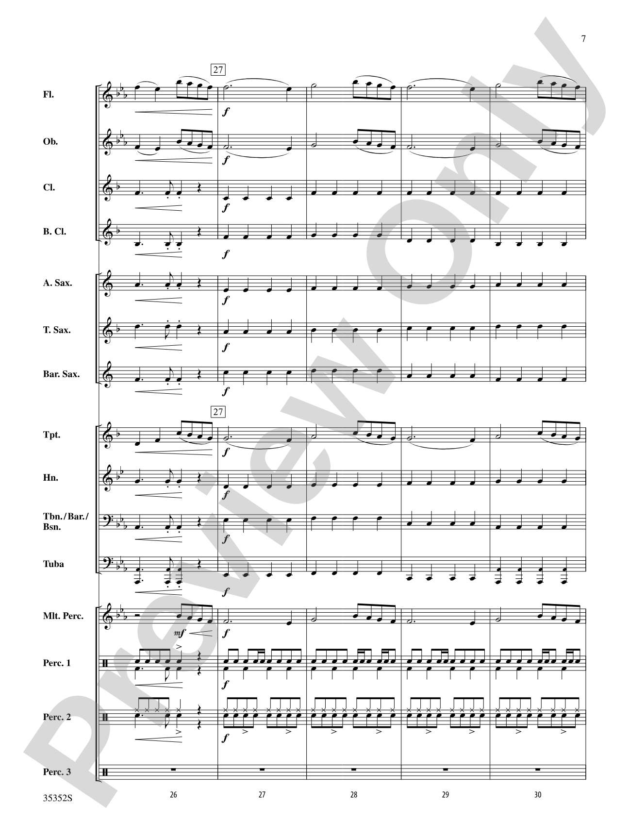 Firework: Concert Band Conductor Score & Parts