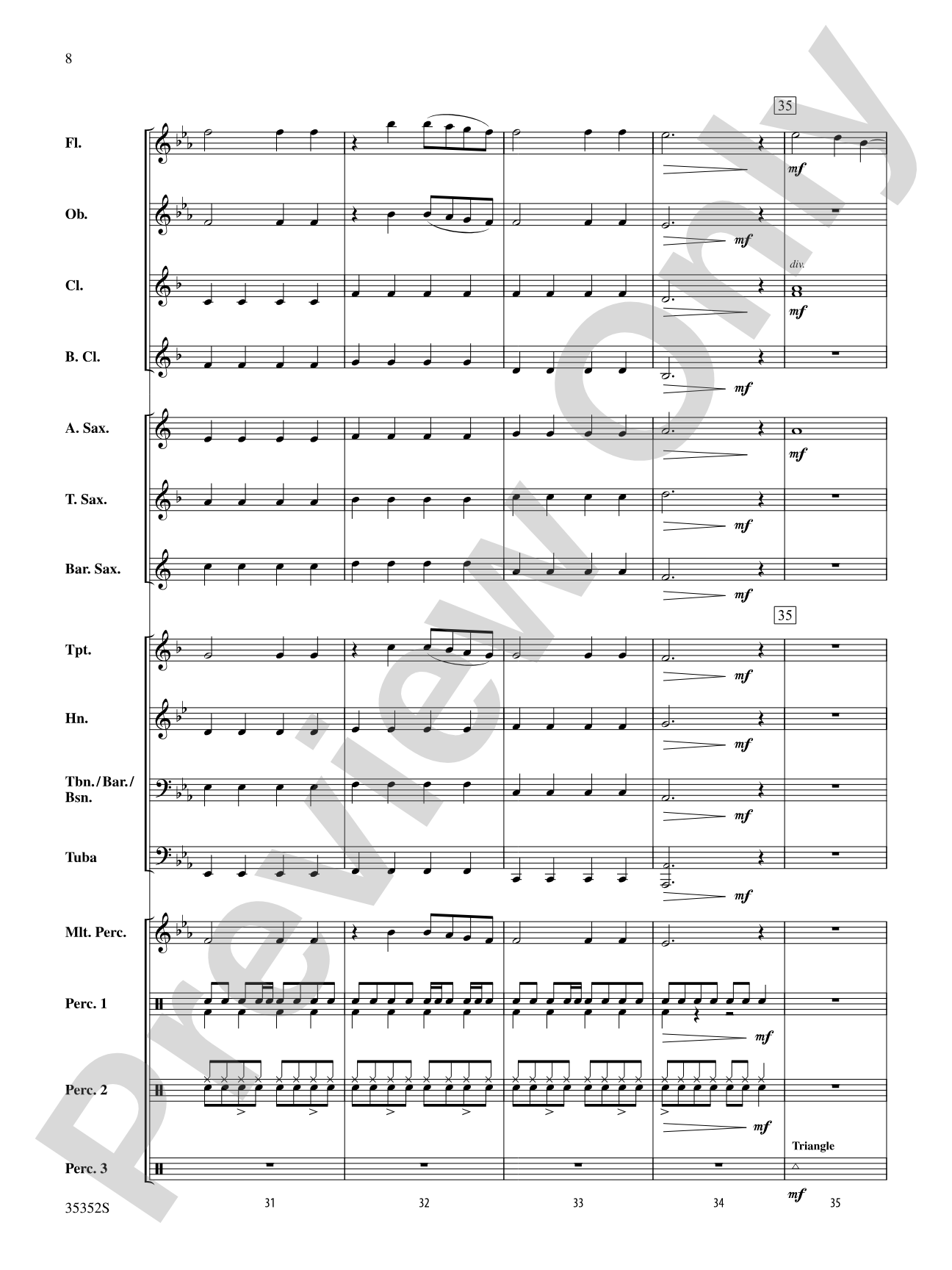 Firework: Concert Band Conductor Score & Parts